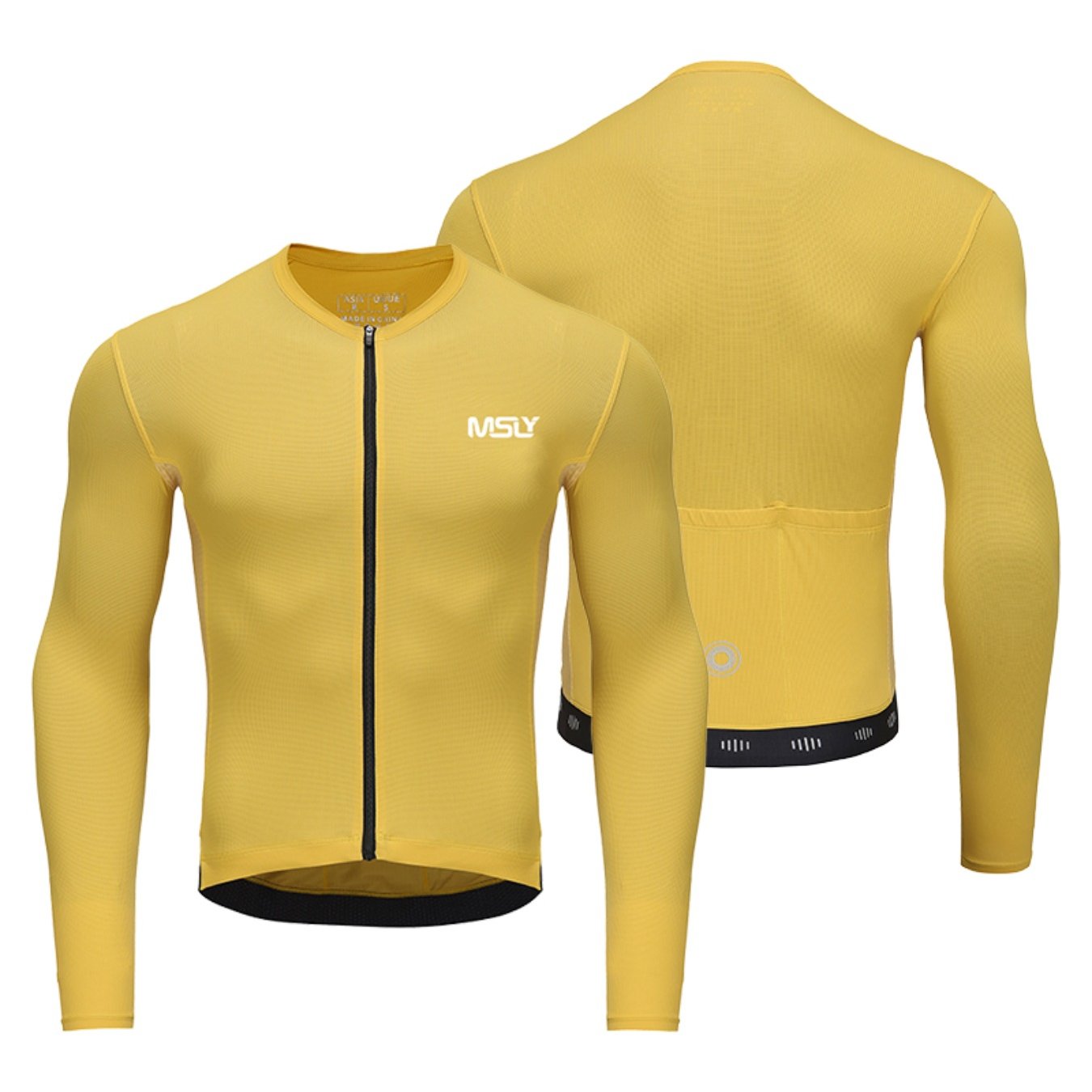 Image of Mens Long Sleeve Cycling T Shirt Breathable Quick Dry Bicycle Riding Top Outdoor Sports Moisture Wicking Comfortable Bike Wear Jersey For Daily Commuting Cycling
