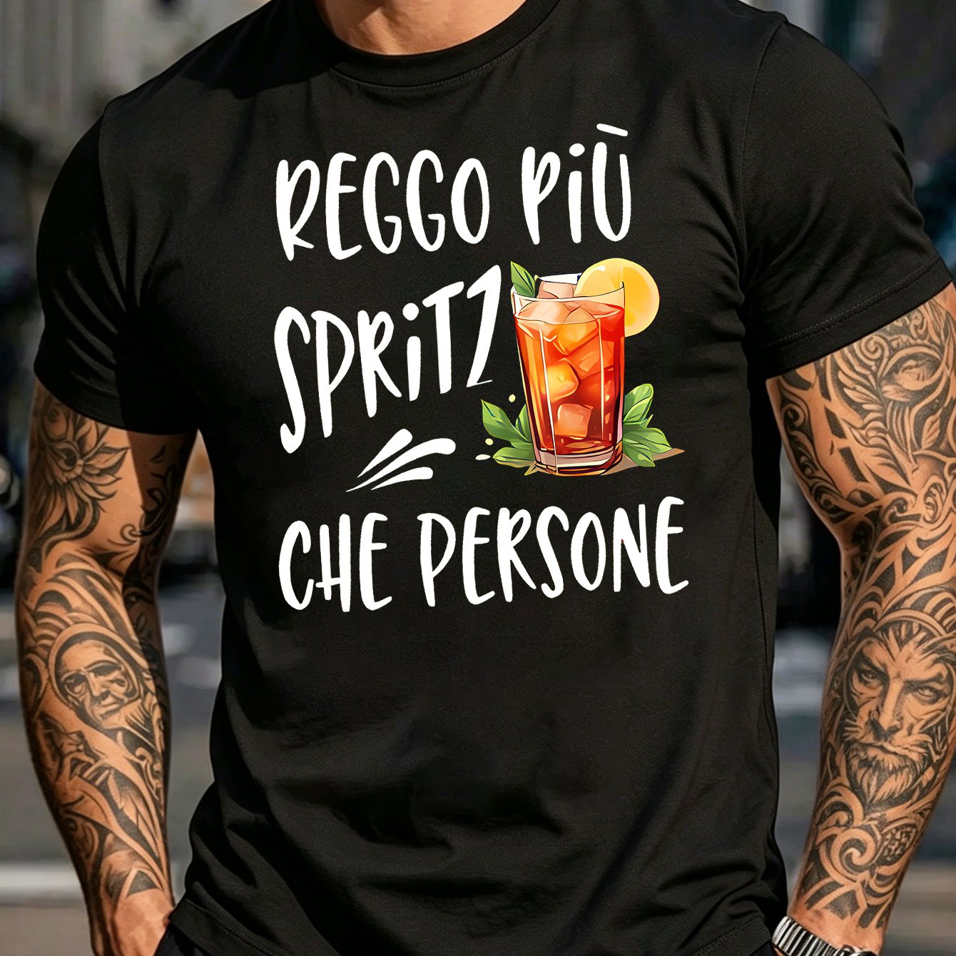 TEMU T-shirt da con stampa cocktail - Maglietta oversize a a maniche corte con design slogan , maglia casual a vestibilit� adatta per l'abbigliamento