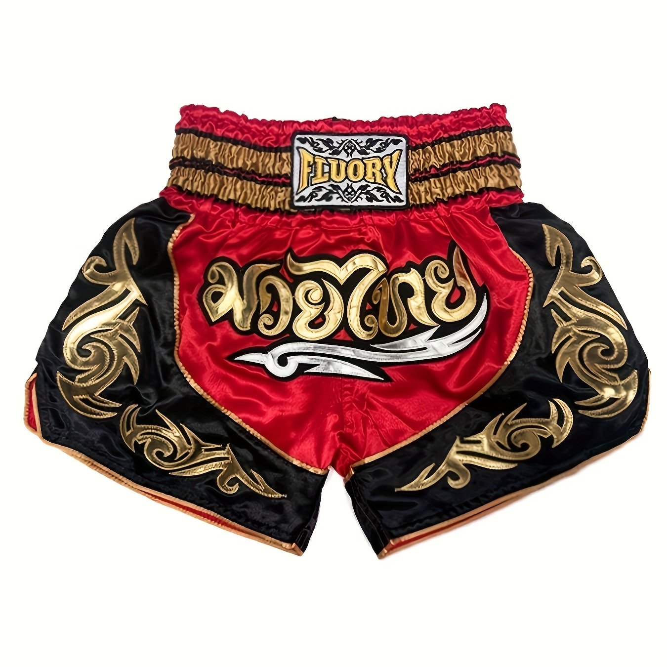 Fluory Fire Muay Thai Kickboxing Combat Training Competition Men Women Shorts Boxing Pants