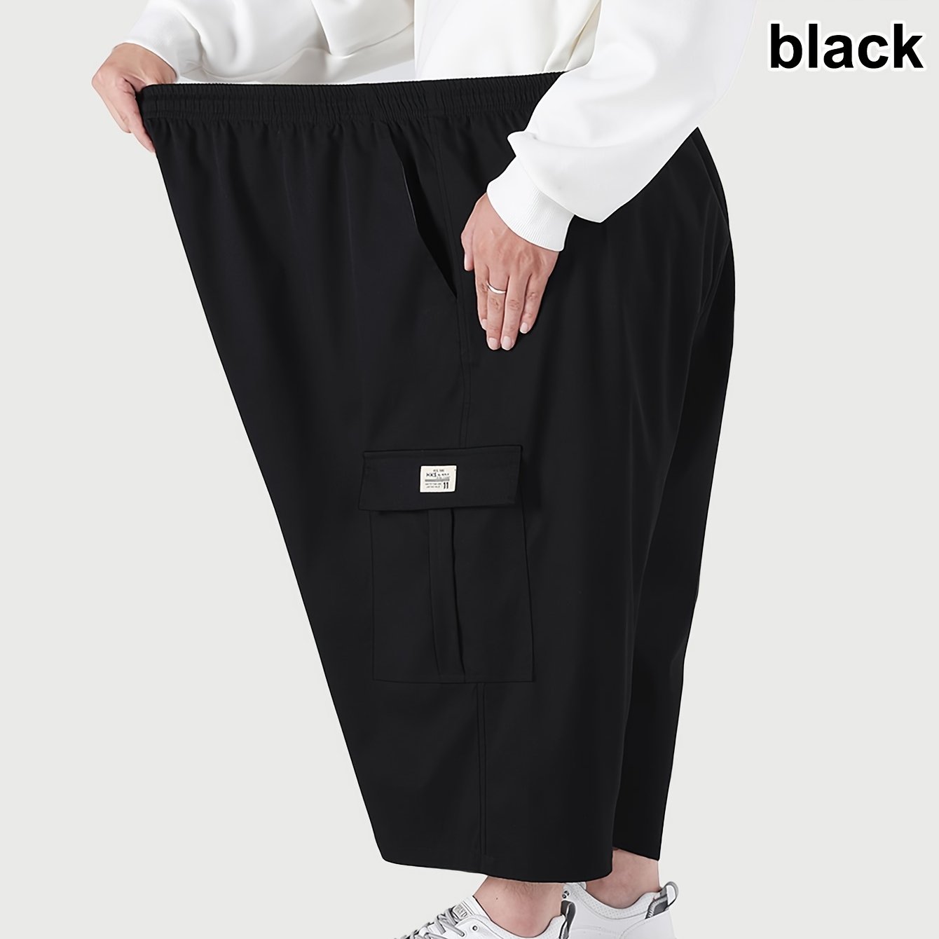TEMU [4xl-8xl]super Loose Men's Plus-size Casual Pants - Extra Large Versatile Casual Trousers - Suitable For - Multi- - Ideal For Gym Workouts And