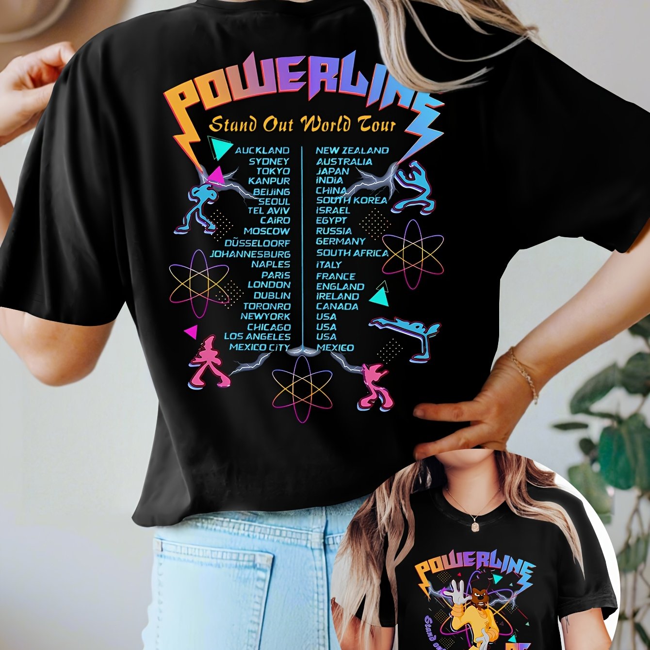 TEMU Retro Disney 95 T-shirt, Disney Retro Goofy Movie T-shirt, T-shirt Famille Assorti WDW, T-shirt