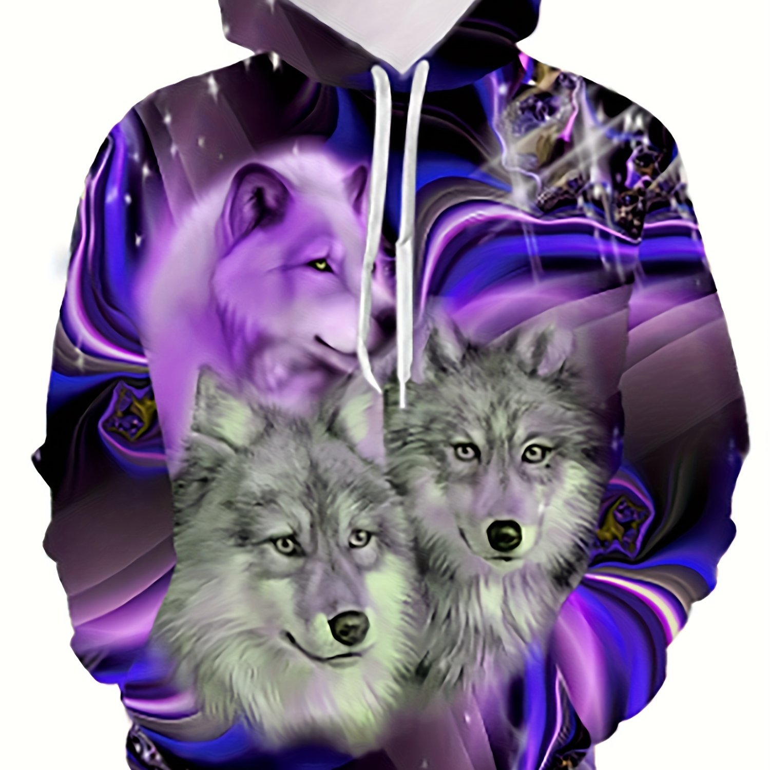 Purple on sale wolf hoodie