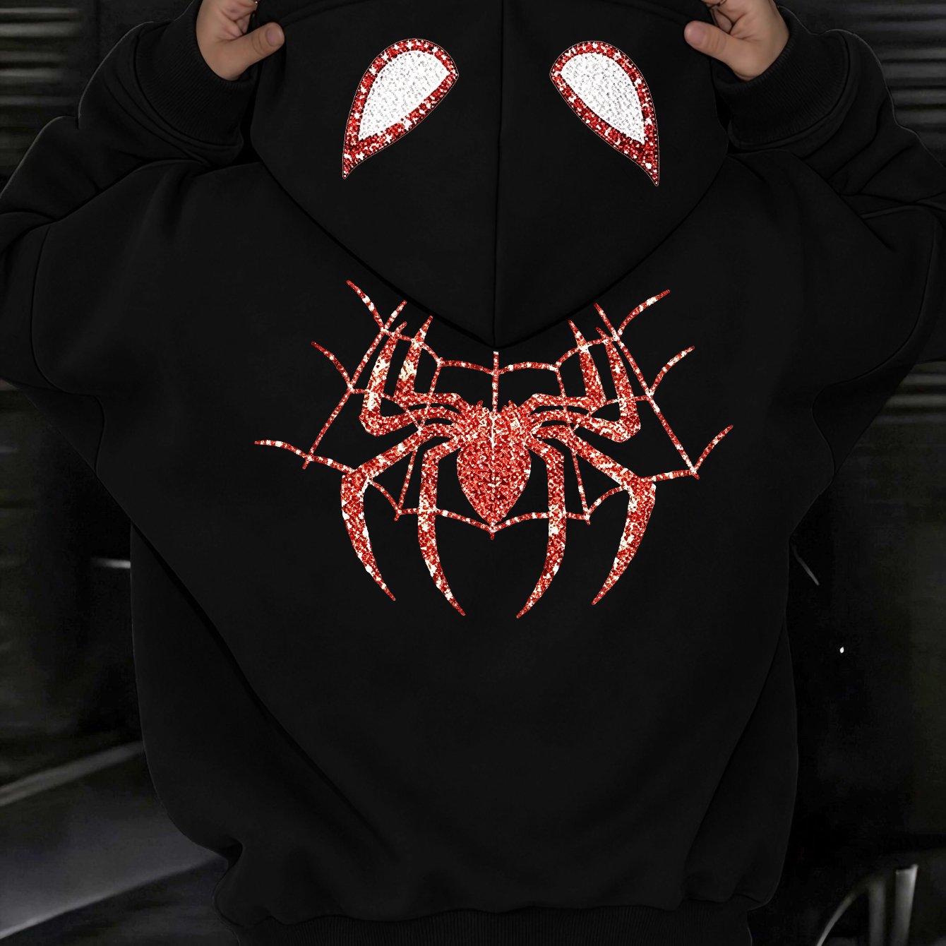 TEMU Sweat à capuche Y2K Automne Hiver Style Street Américain pour Femme, Haut de loisirs polyvalent et décontracté , Veste à capuche chaud en et