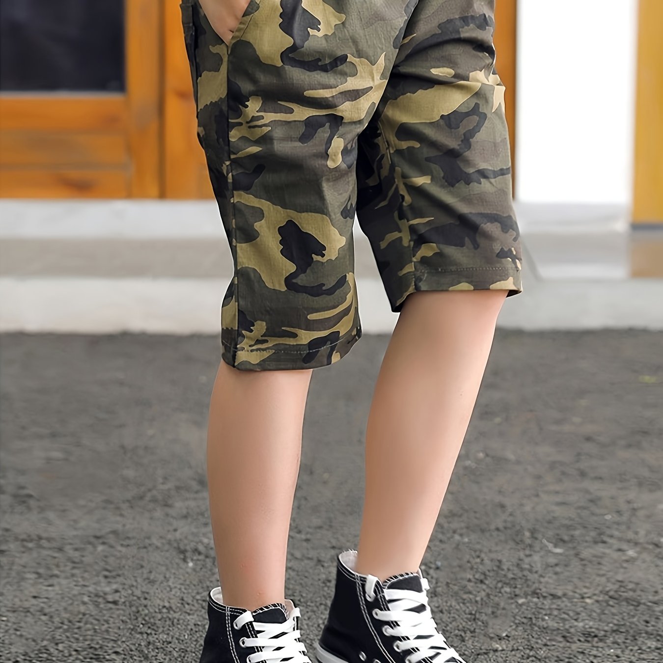 Boys' Camouflage Shorts, For Outdoor