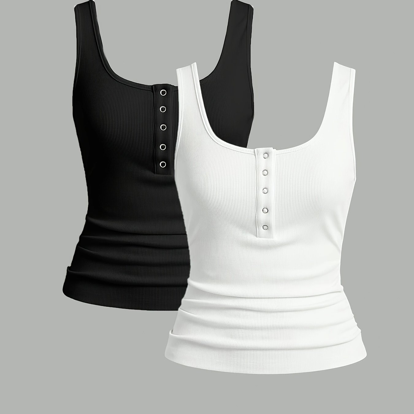 TEMU Solid Color Elegant Women's Crop Top Vest