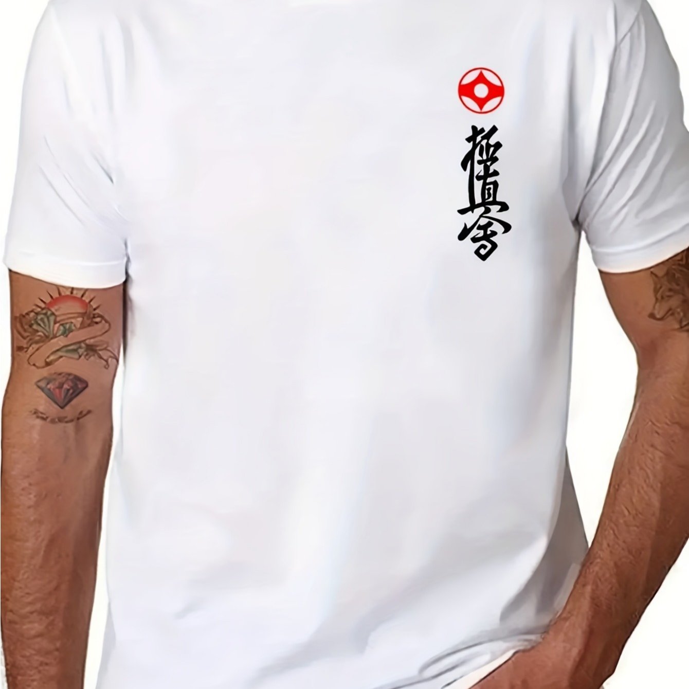 Image of Oversized T Shirts Men Clothing Sweatshirt Fashion New Karate Symbol Training At The T-shirt Sweat Shirts