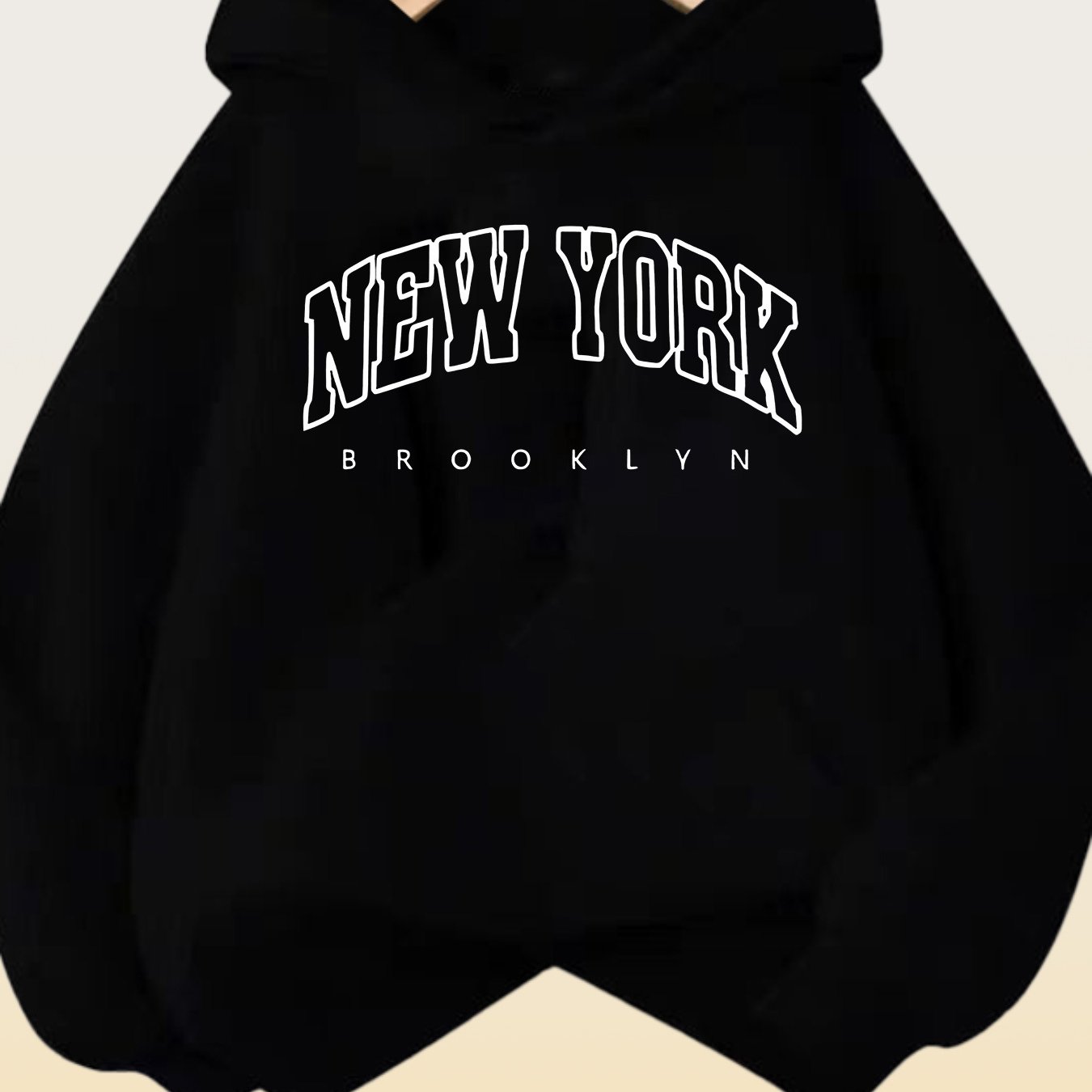 TEMU Ruepei Women's Comfortable Thickened -lined Hoodie, 100% Polyester, Machine Washable - Suitable For S And Casual Wear, Hoodie