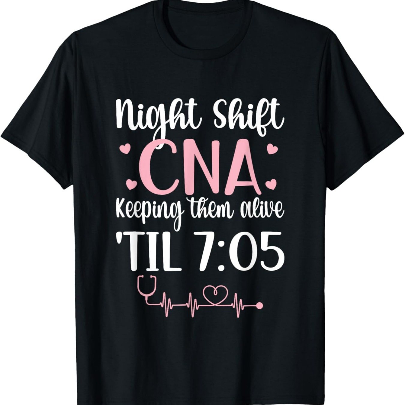 TEMU Cna Life" Men's Cotton T-shirt - Regular Fit, Breathable & Comfortable For Nursing , Outdoor Activities