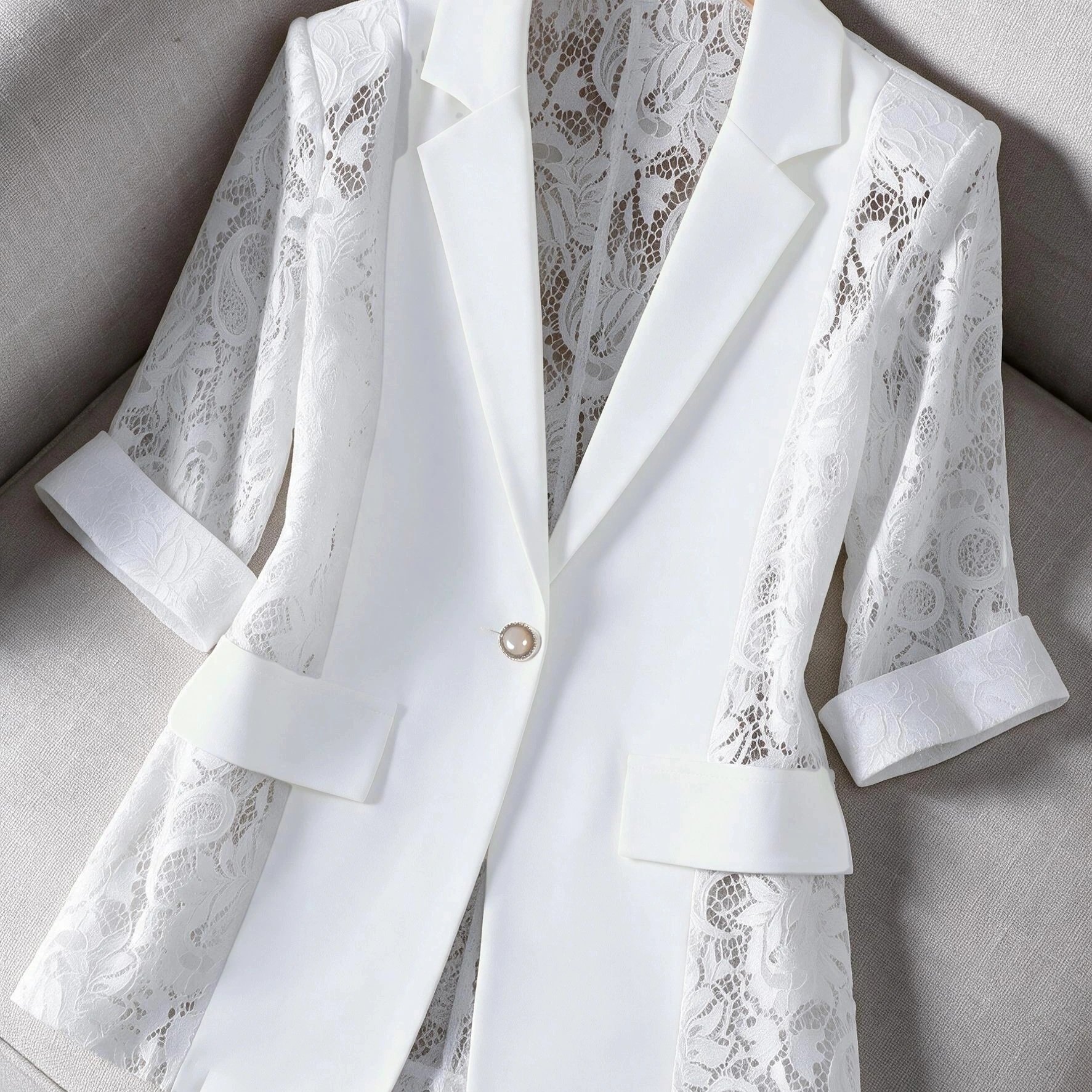 TEMU European And American Cross-border Women's Blazer, , Fashionable, Elegant, And Versatile New Arrival