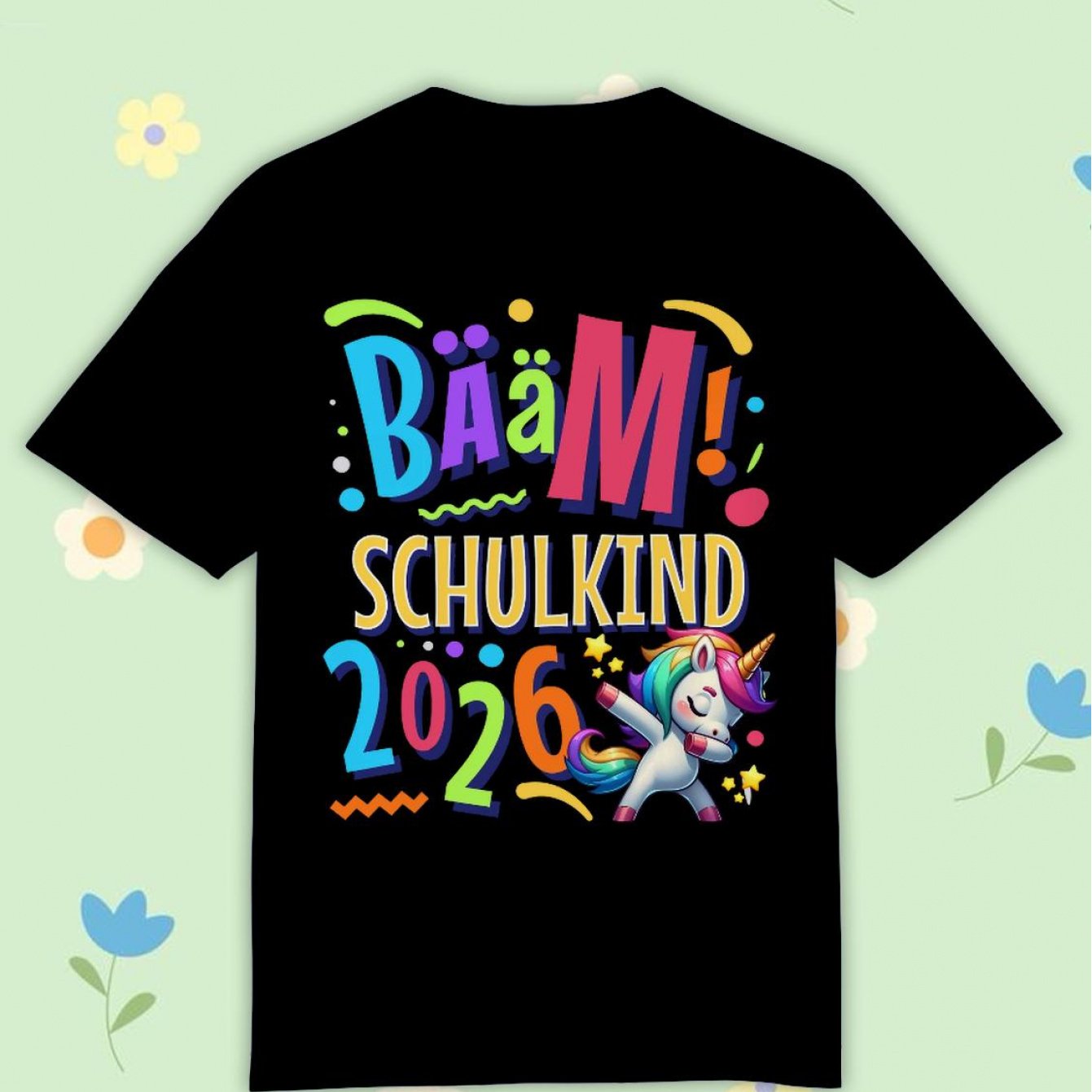 Image of Back To School Unicorn School Starter 2026 Comfortable Casual Crew Neck Tee For Boys And Girls T Shirt, 200g