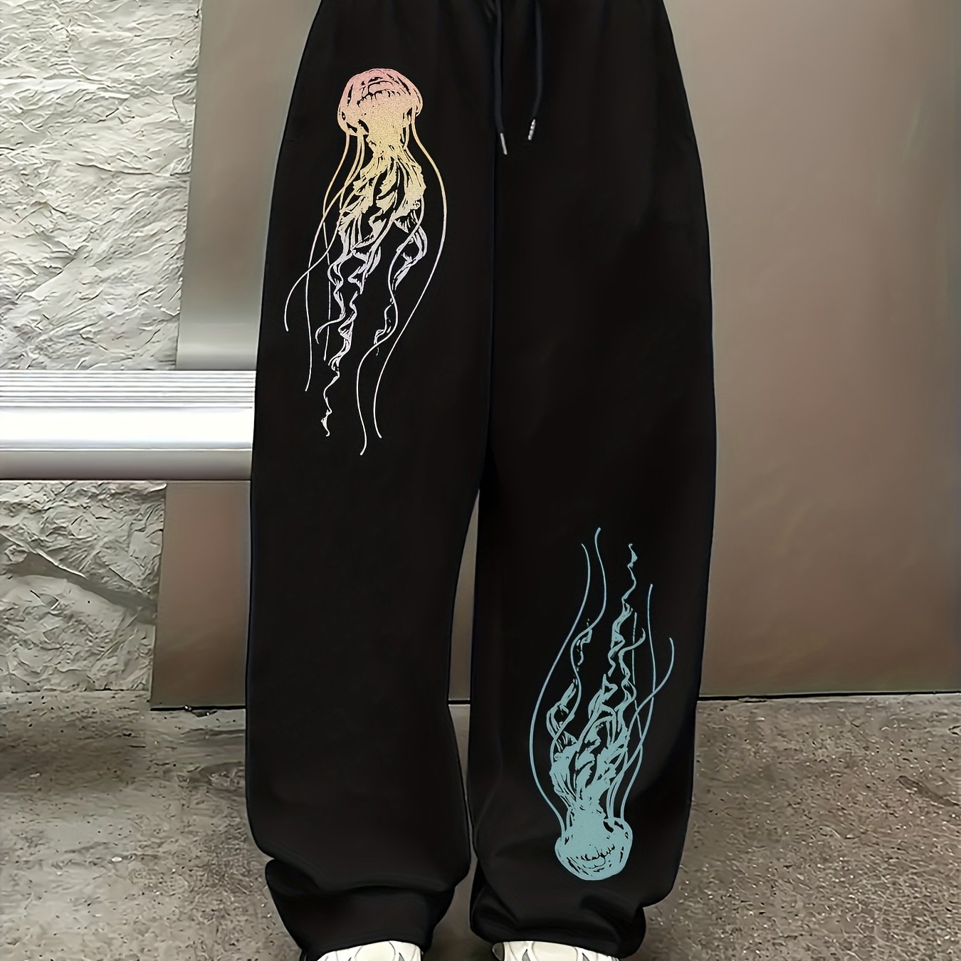 TEMU レディーストレンディファッションストレートレッグパンツ
