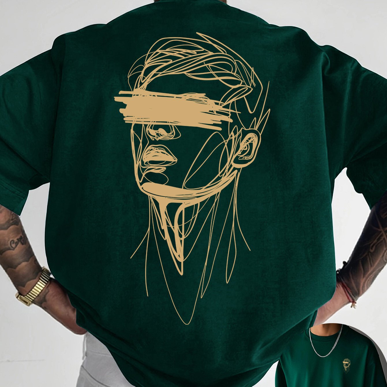 TEMU [printed Design - Not Textured] 2026 Front And Back Printed Graphic Crew Neck T-shirt, Summer Trendy Fashion Short Sleeve, Casual Top, Essential
