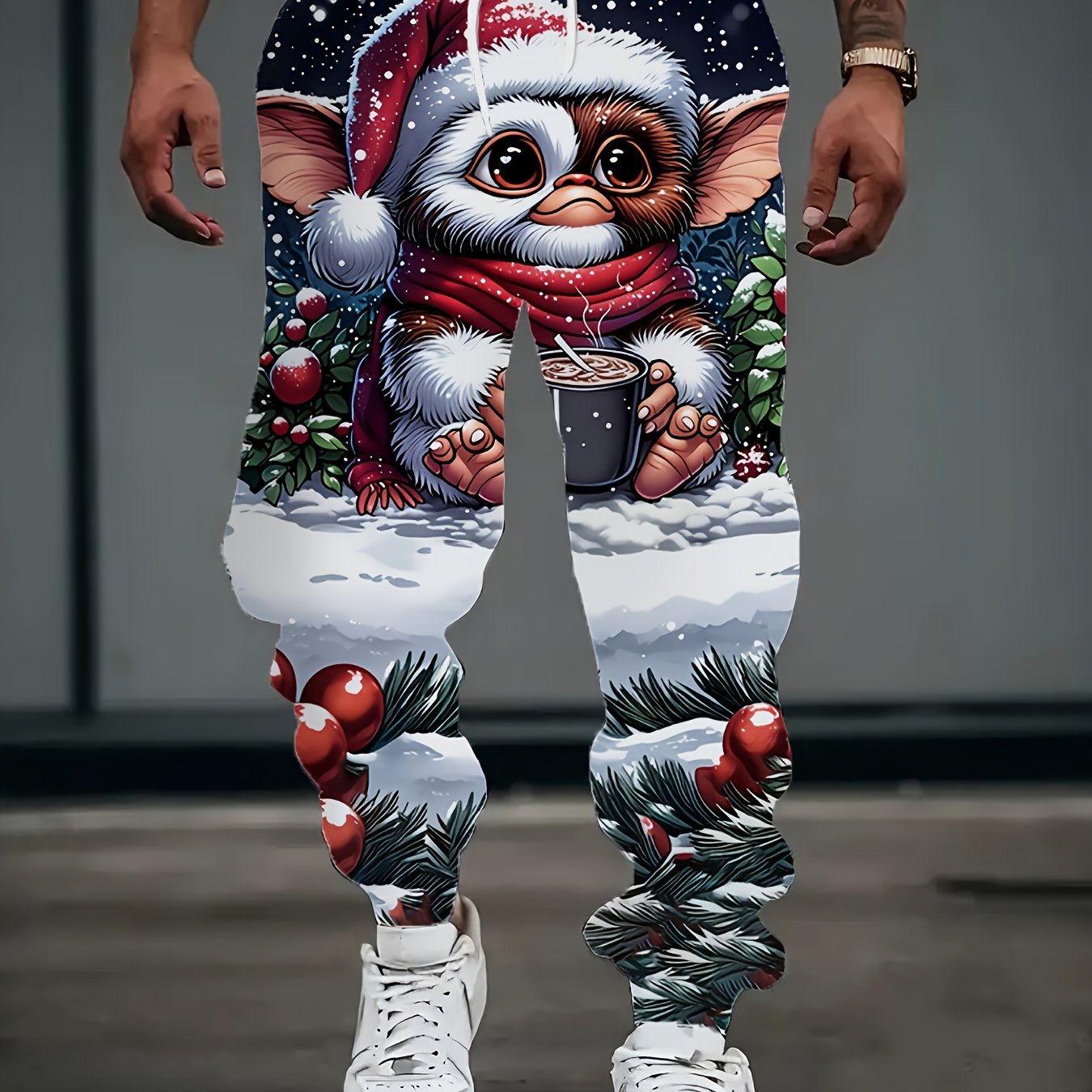 Image of 3d Men's Casual Christmas Pattern Pants