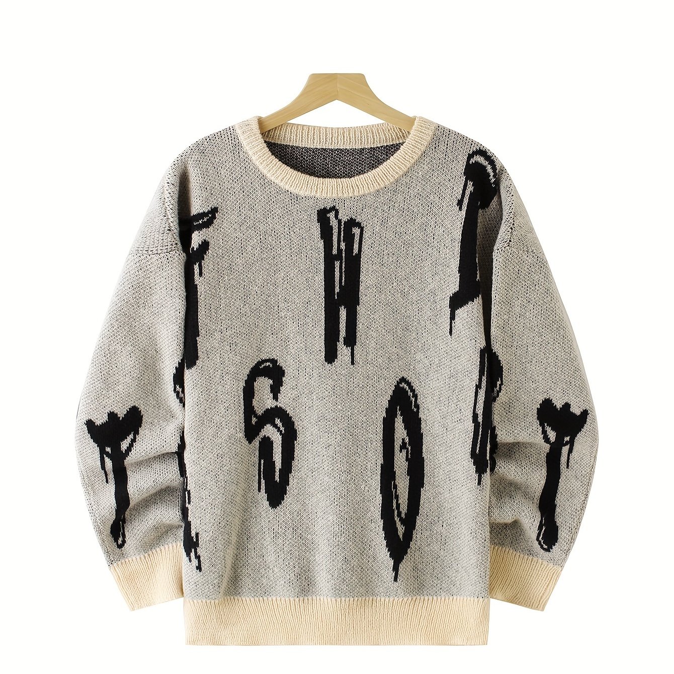 Image of Autumn And Winter Men's Trendy Casual And Fashionable Sweaters, Versatile And Warm Men's Knitwear For Outdoor Parties
