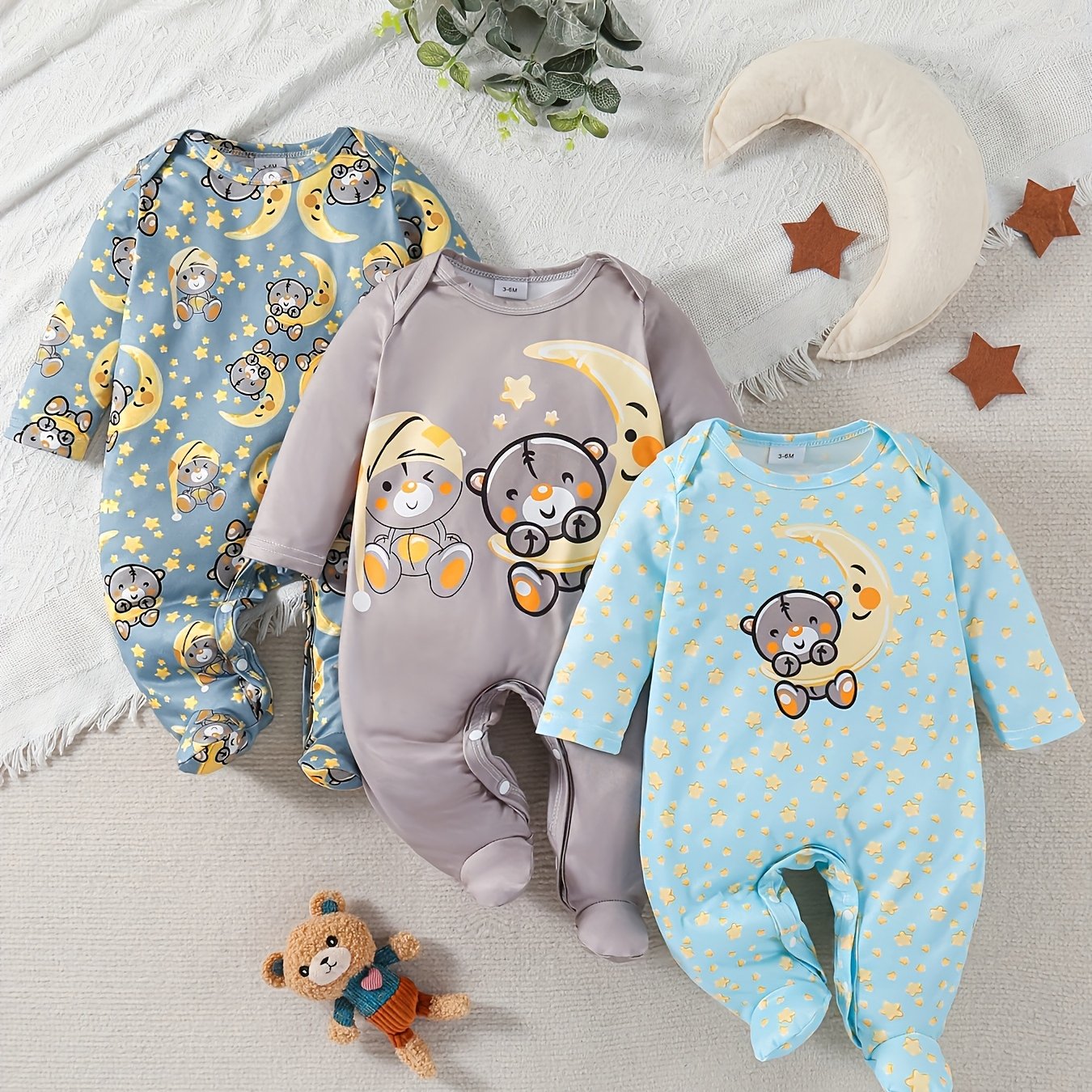 Baby Boy 3pcs Set Romper, For Outdoor