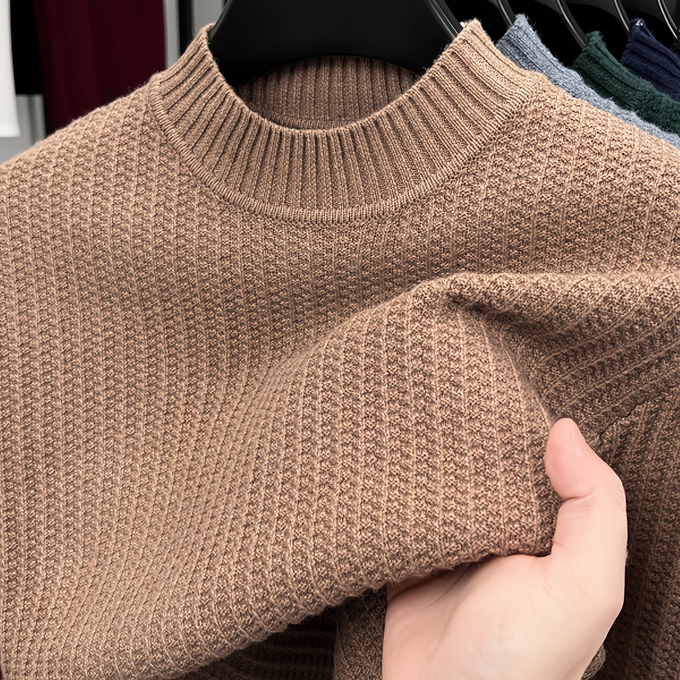 TEMU Men's Short-sleeve Knit Base Layer T-shirt - Breathable Soft Round Neck Pullover, Skin-friendly Suitable For Innerwear Or Outerwear, Casual
