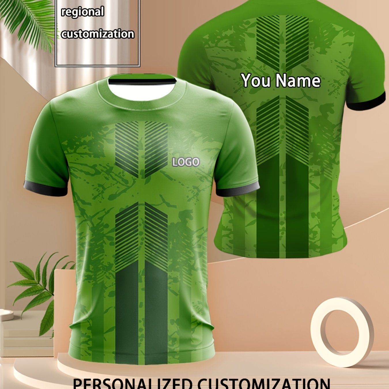 TEMU T-shirt d'été pour hommes, maillot personnalisé multi-zones, fabriqué en fibre de polyester, confortable, légèrement élastique et respirant,