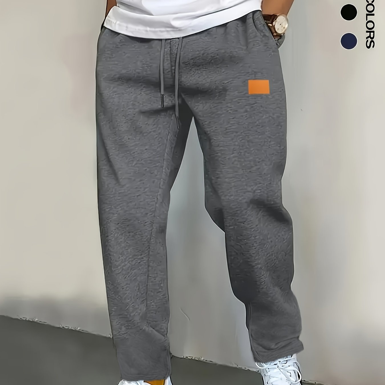Men's Thin- Straight-leg Sweatpants, Skinny Joggers, Casual Jogging Trousers For Spring And Autumn, Suitable For Men, 220g Fabric