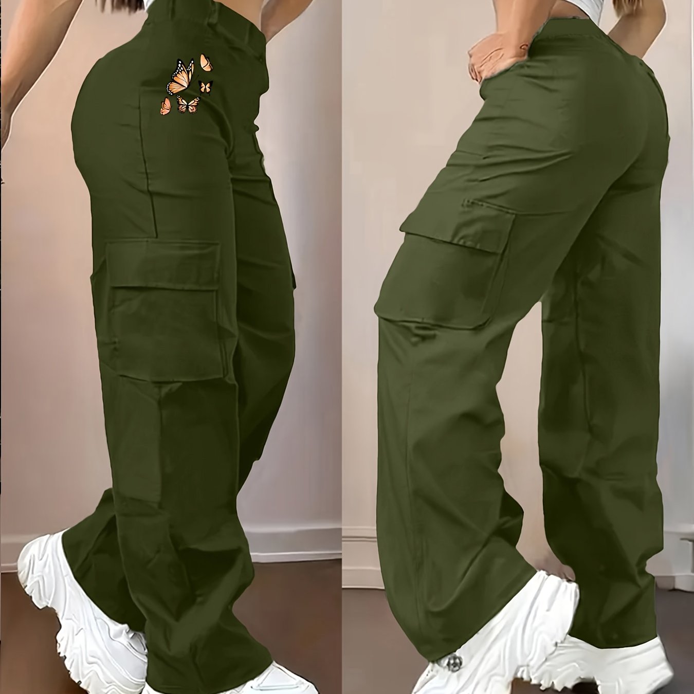 TEMU Women' Color Casual Long Pants