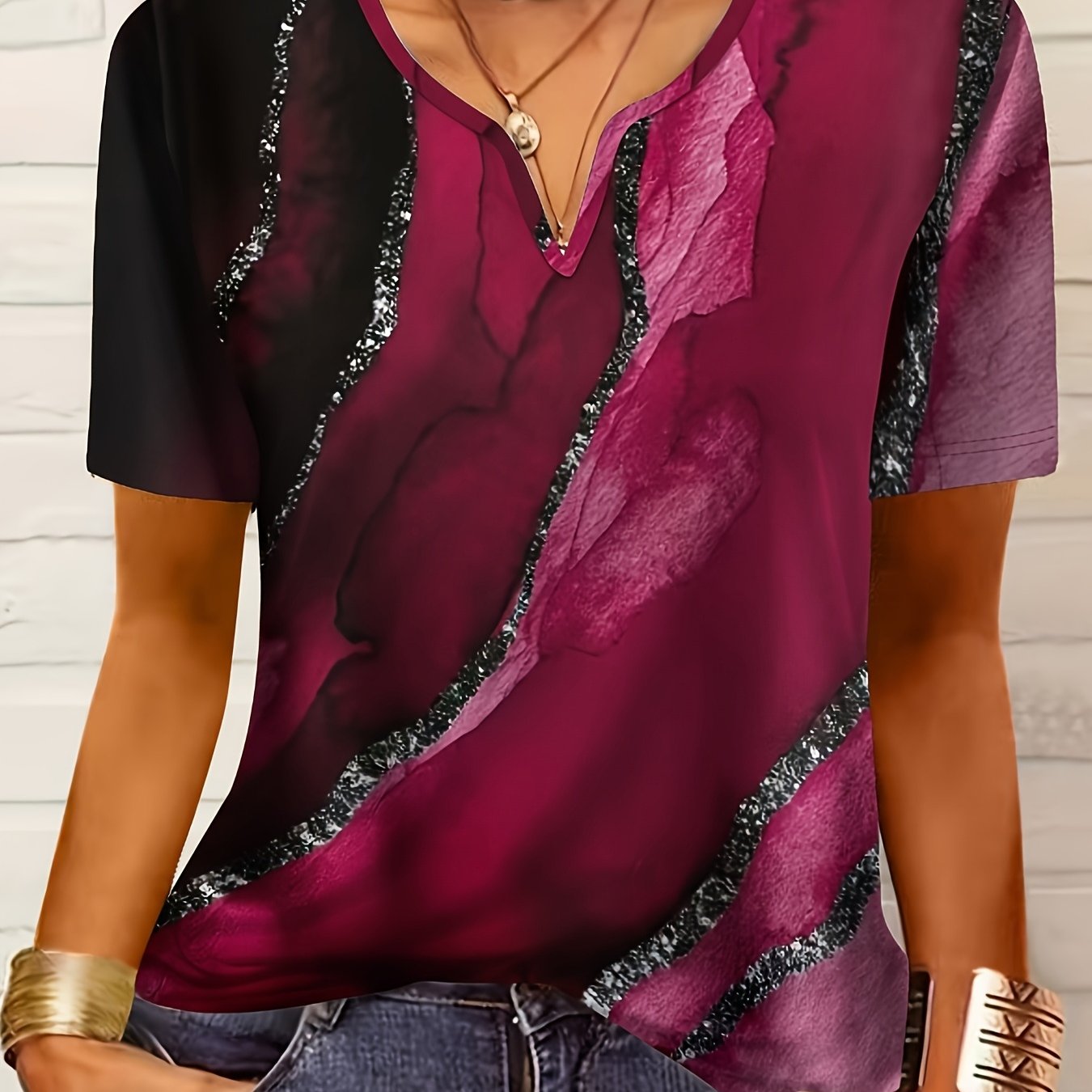 Women's Fashion Casual Short Sleeve T-shirt