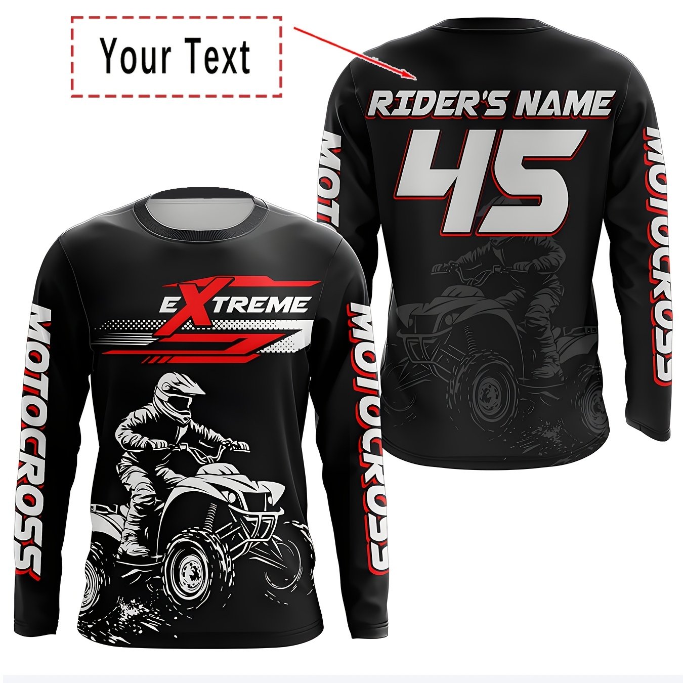 TEMU Men's | Custom | Cycling Apparel - Stylish Black Training Apparel, Suitable And Outdoor Use. Made Of 180g Breathable And Moisture-wicking