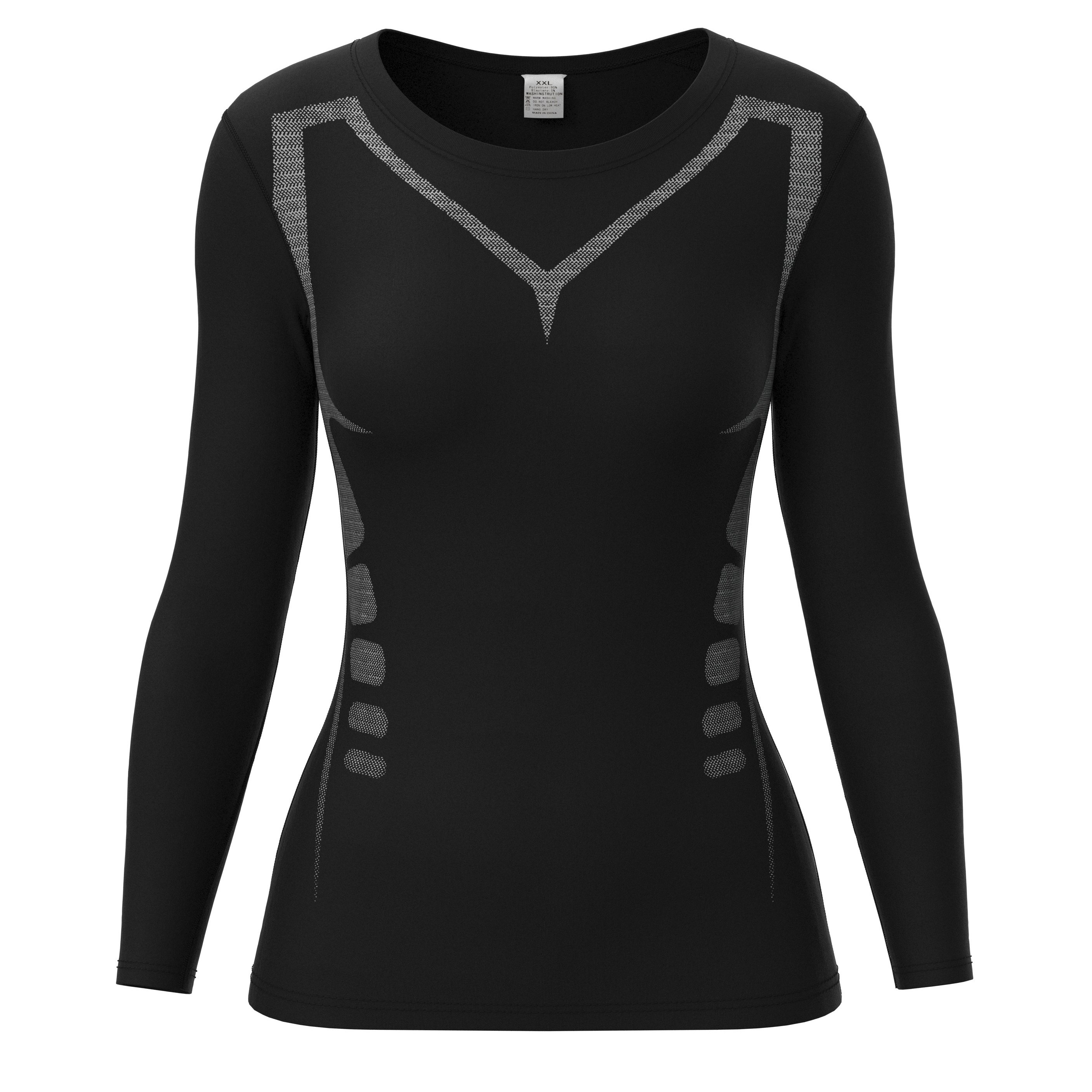 Image of Fitness Clothes, Women's Yoga Clothes, Top, Quick Drying Clothes, Autumn And Winter Running And Sports Clothes, Elastic Morning Running And Tight Fitting Clothes With Bottom Layer