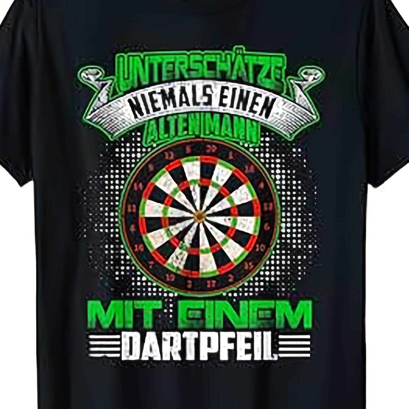 Darts Shirt/jersey With Name/text - Casual Round Neck Dart-suitable For Casual Wear & Darts Tournaments, Machine Washable Comfortable Apparel
