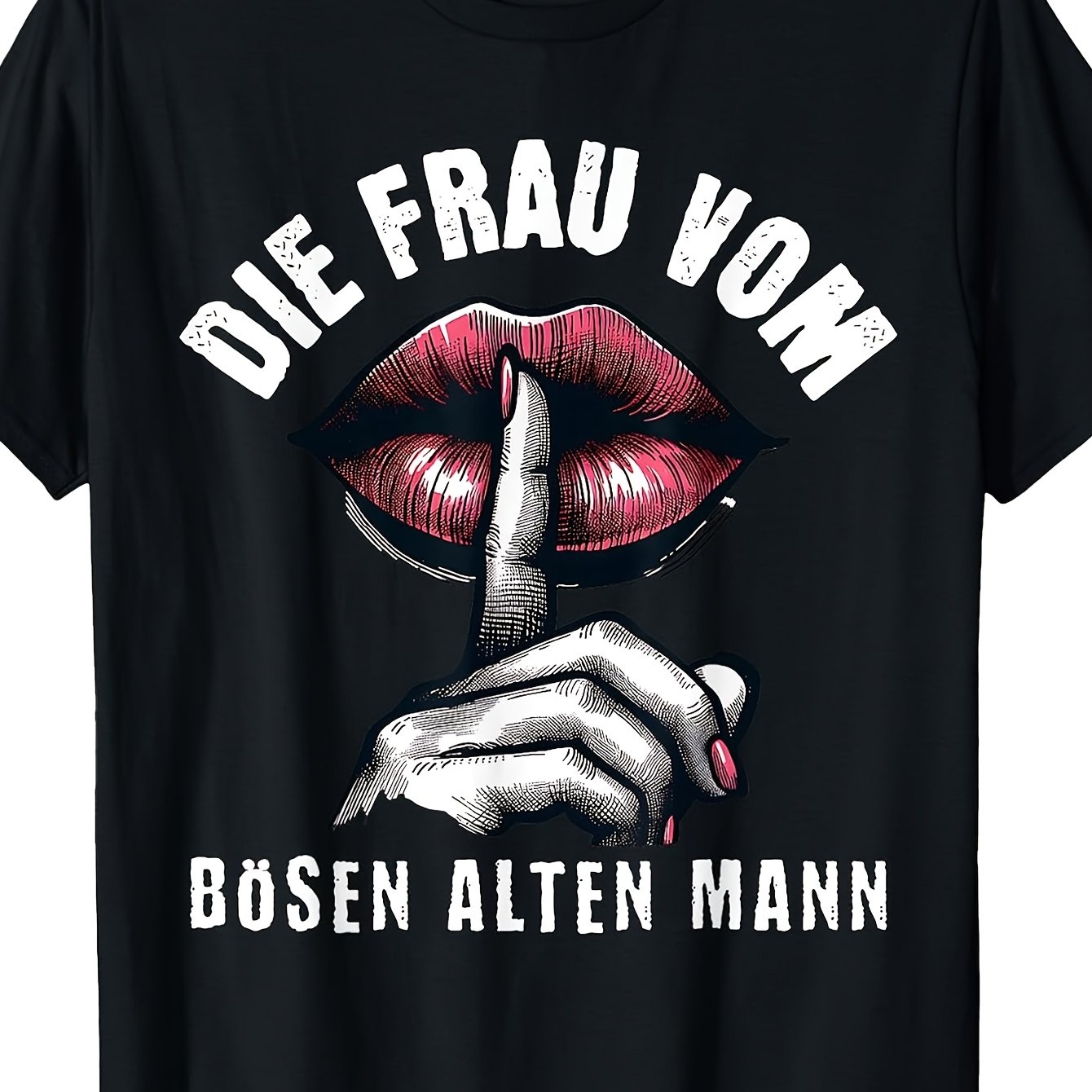 T-shirt With German Text Die Frau Vom Alten Mann, Black, Men Unique Perfect For Home|outdoor|work|gifting (birthdays|valentine's Day|mother's Day) Small-3xl Unisex