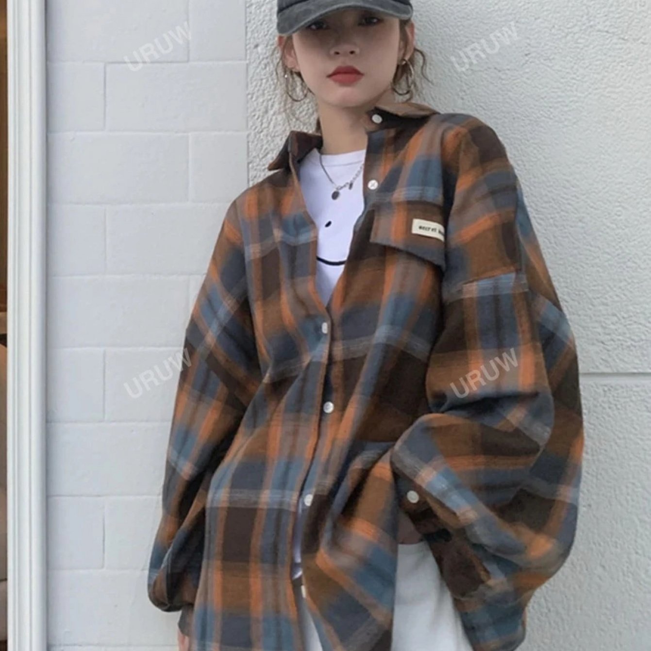 TEMU 【商品名】リッチなデザインが特徴の、秋のなレディースアウターシャツ。スしたのにフィット感のある、普段使いに最適なカジュアス。ほかの衣装と簡単に＆マッチできるので、日常の服装に最適です。
