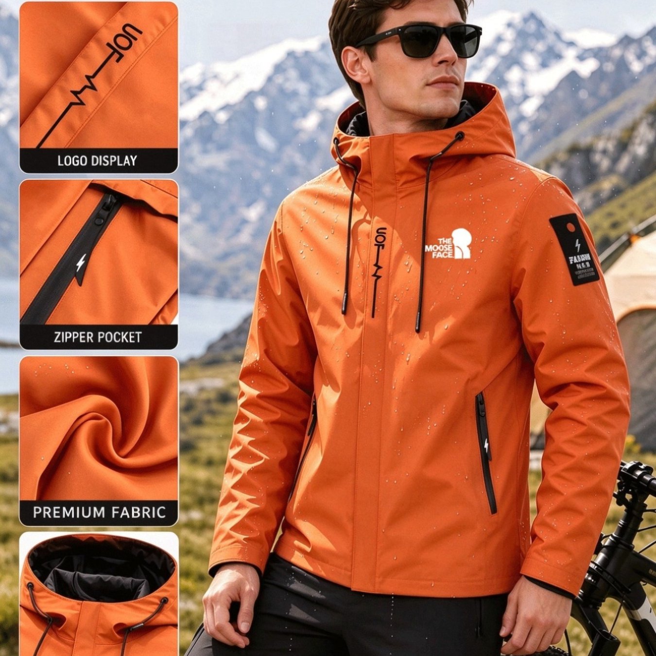 Men's Autumn/Winter Jacket, Full-Zip Hooded Coat