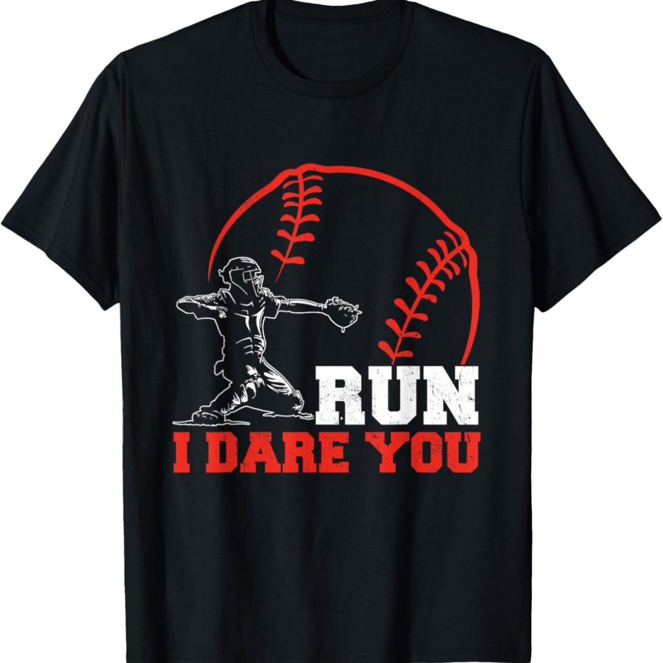 TEMU Baseball Baseball Player T-shirt For Men Women, Christmas Thanksgiving New Year Birthday T-shirt Gifts For Mom Dad Men Women , Unisex Fabric Tee, 100% Cotton