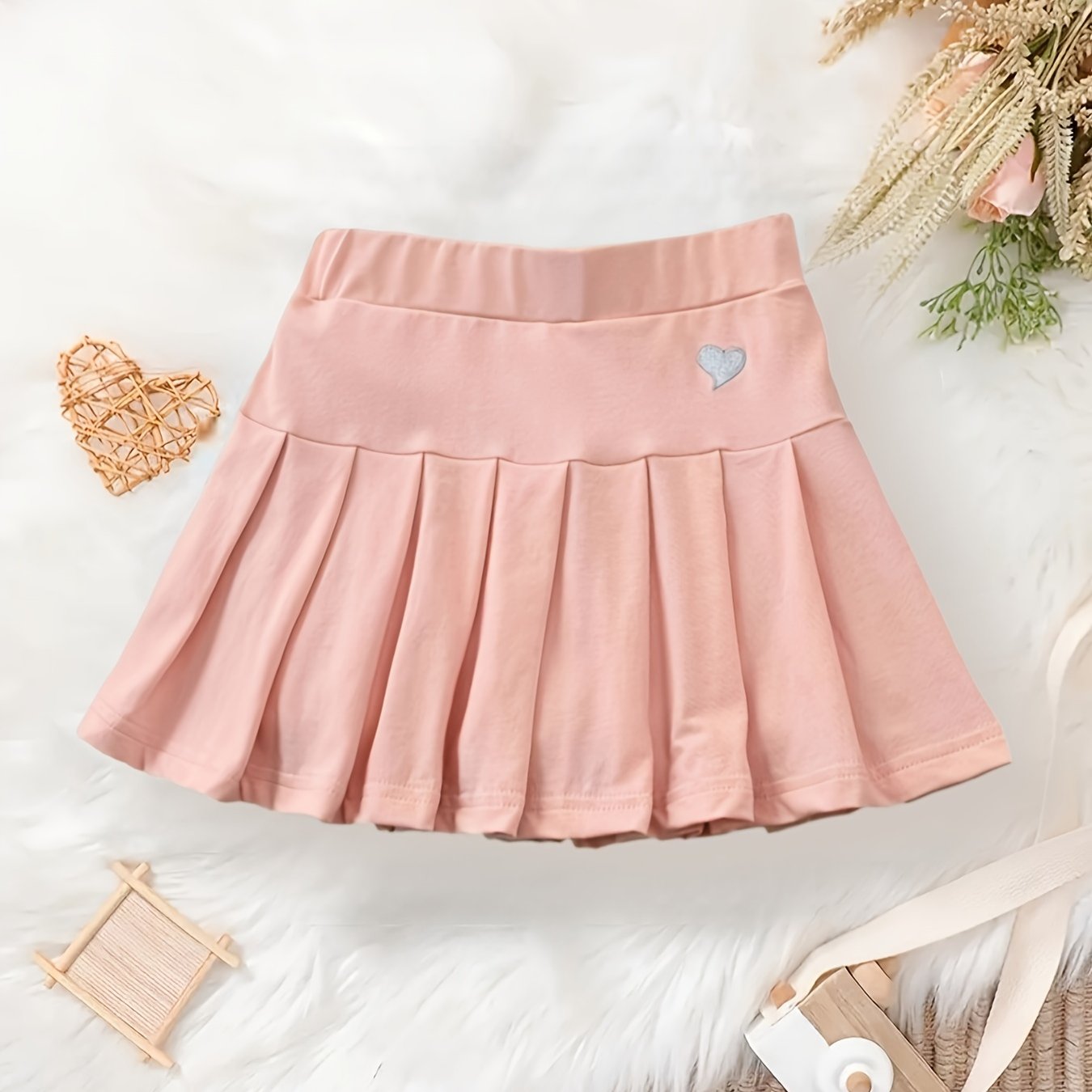 TEMU Falda-pantalón plisada para niña, falda de lápiz en A, estilo versátil, pantalones cortos de seguridad antitransparencia, estilo preppy, falda
