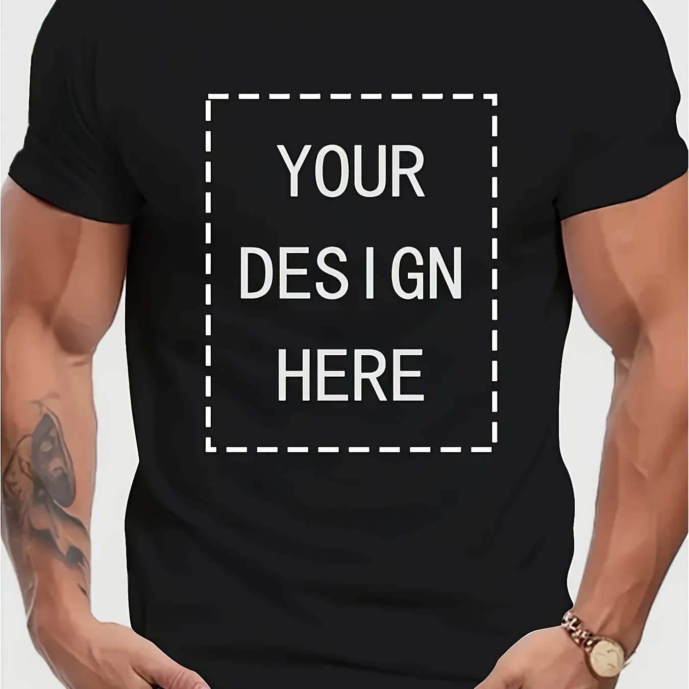 TEMU Custom T-shirt, Personalized Men's T-shirt