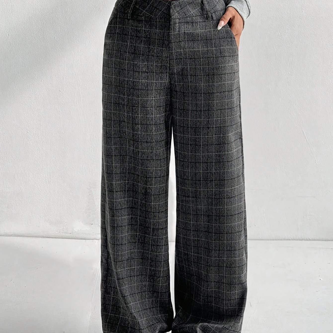 E-shop 1 Stück Damen Freizeit, , Outdoor, Pendler-Stil Low-Waist Locker Hosen, Bequem und , Easy Style, Retro-Look, Damenbekleidung Geeignet für Herbst