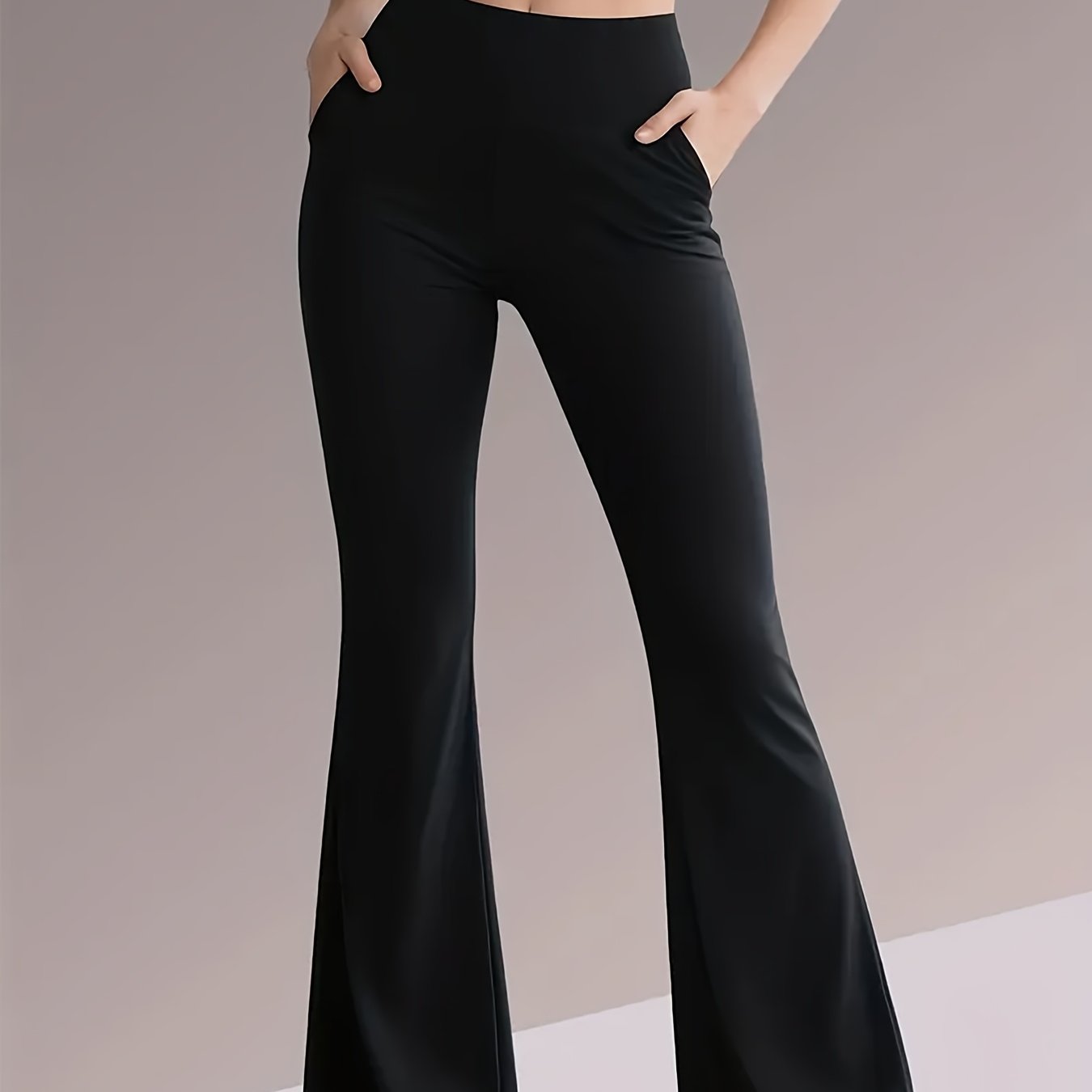 Women's Spring Summer New Micro Flared Pants, Thin Outer Wear Flared Trousers, Hip-lifting And Tummy-tucking Outdoor Sports Running Athletic Pants