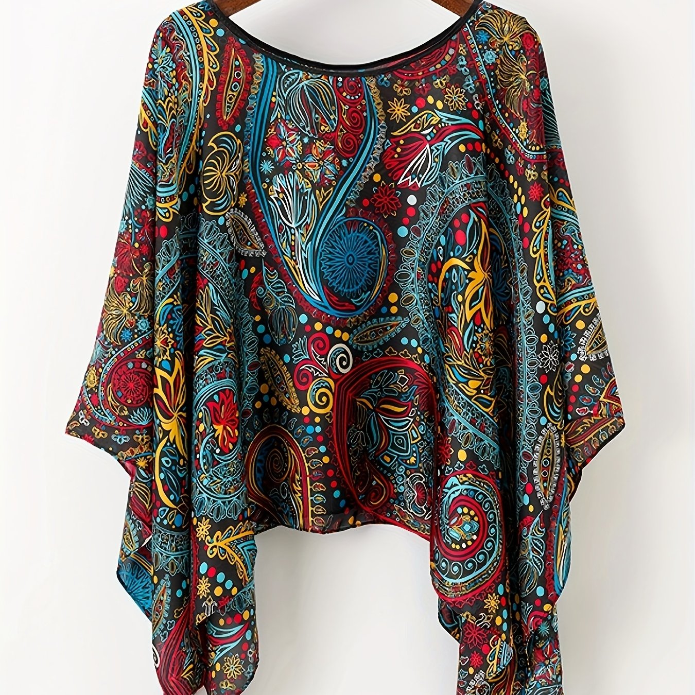 Artificial Hooded Shawl Sunscreen Cloak Scarf Fashion Beach Towel
