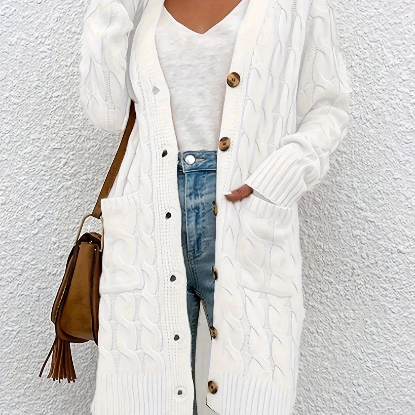 Women's Long Nylon Cardigan - Fashionable Autumn And Winter Comfortable Soft Warm Sweater