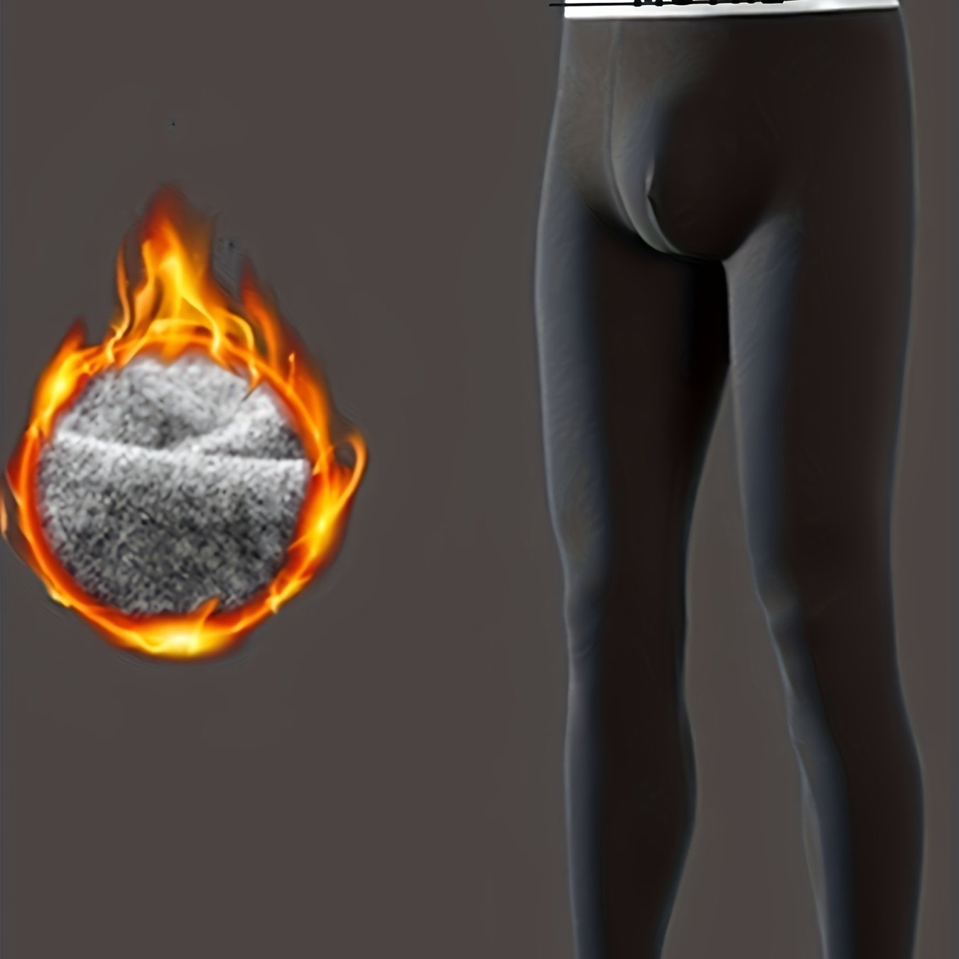 E-shop Herren Warme Hosen Herbst Winter Lang Unterwäsche Fleece Thermische Basis Schicht Strumpfhose