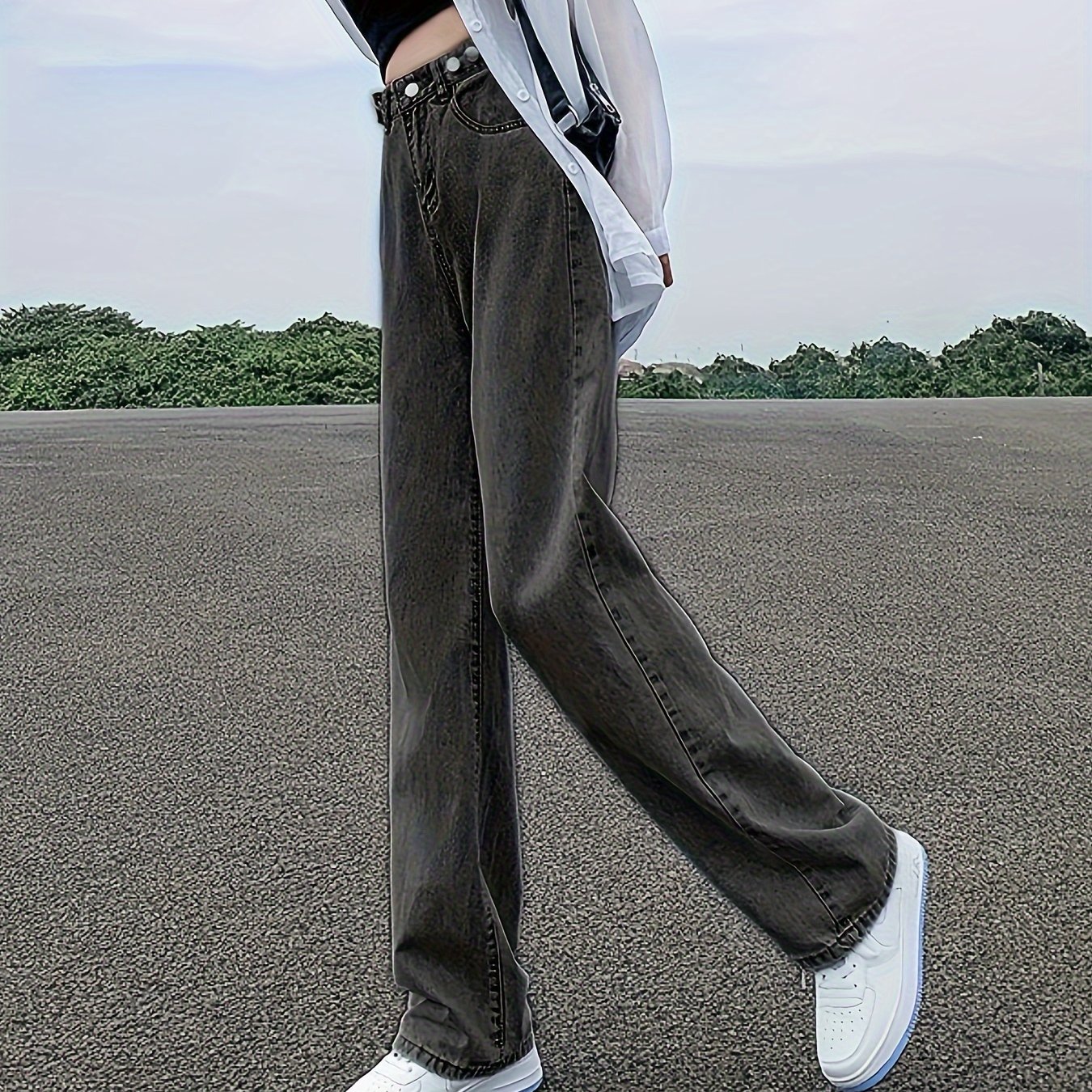 TEMU Ladies Backlash Korea 4 Sniffing Ankle Length Tapered Pants Pants Tailored Pants Women's