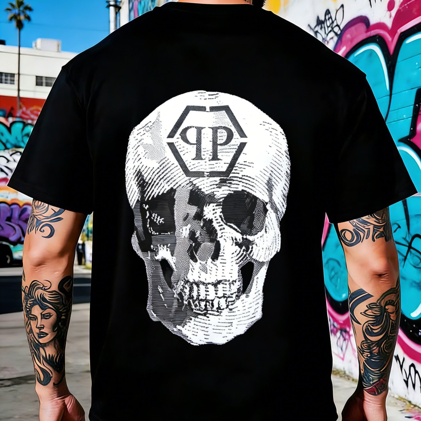 With Skull And Print For Gym And Streetwear