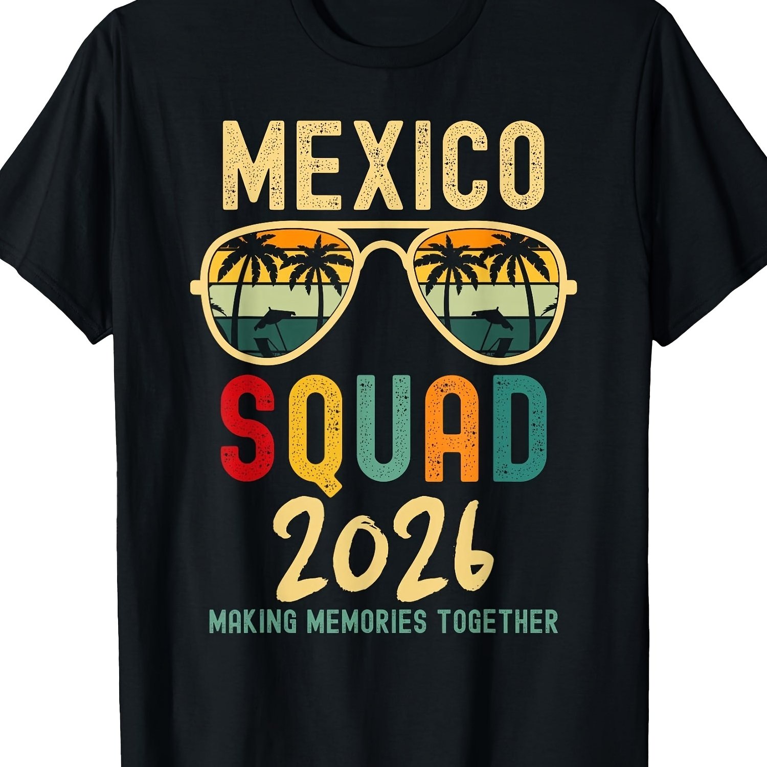 TEMU Maillot de l'Équipe Nationale du Mexique 2026 - T-Shirts Famille - Impression du Logo - Vêtements de Supporter de Football Adaptés aux Couleurs