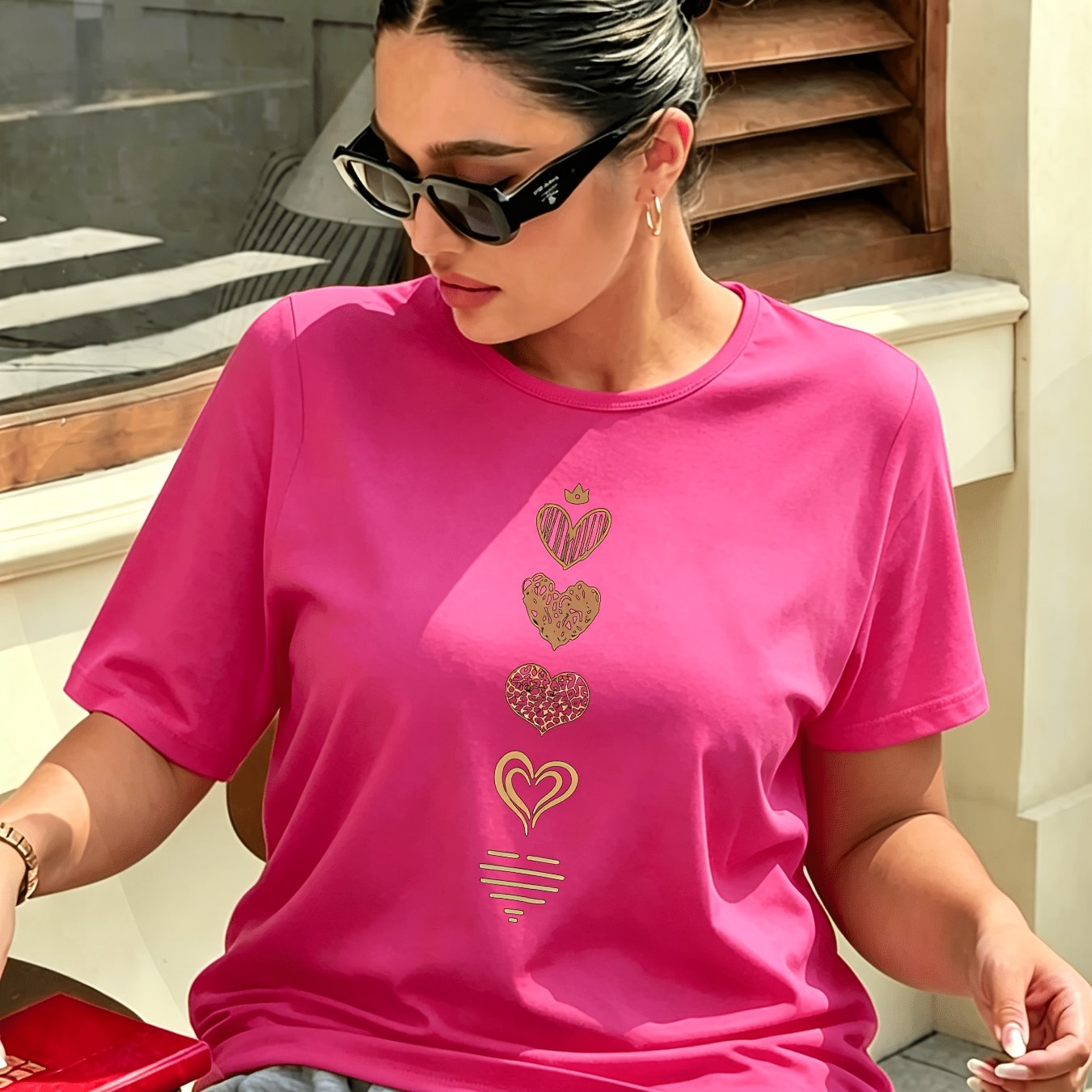 TEMU Plus Size, Plus-size Women's Clothing Spring And Summer Bestsellers: Fashionable And Trendy Printed, Y, Breathable And Quick-drying