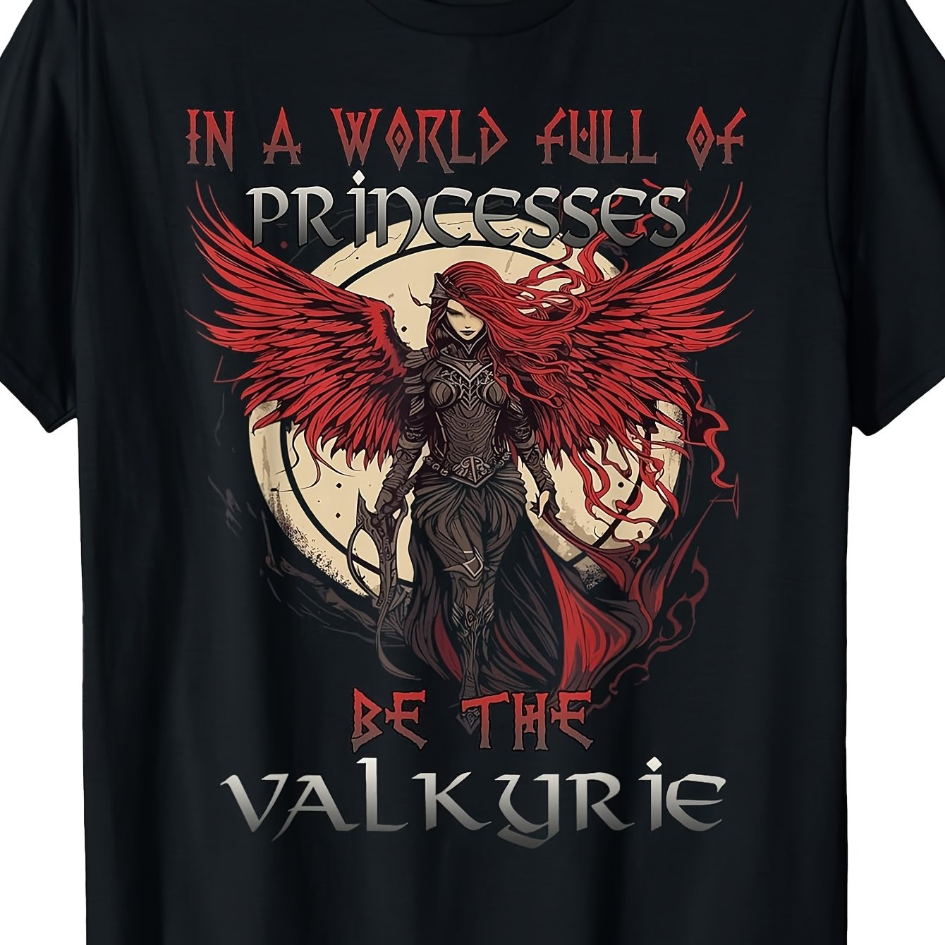 Image of Valkyrie-guardian Of World Of Gods T-shirt Unisex T-shirt Soft Perfect For Home|outdoor|work|gifting (mother's Day|valentine's Day|birthdays) S-3xl Unisex