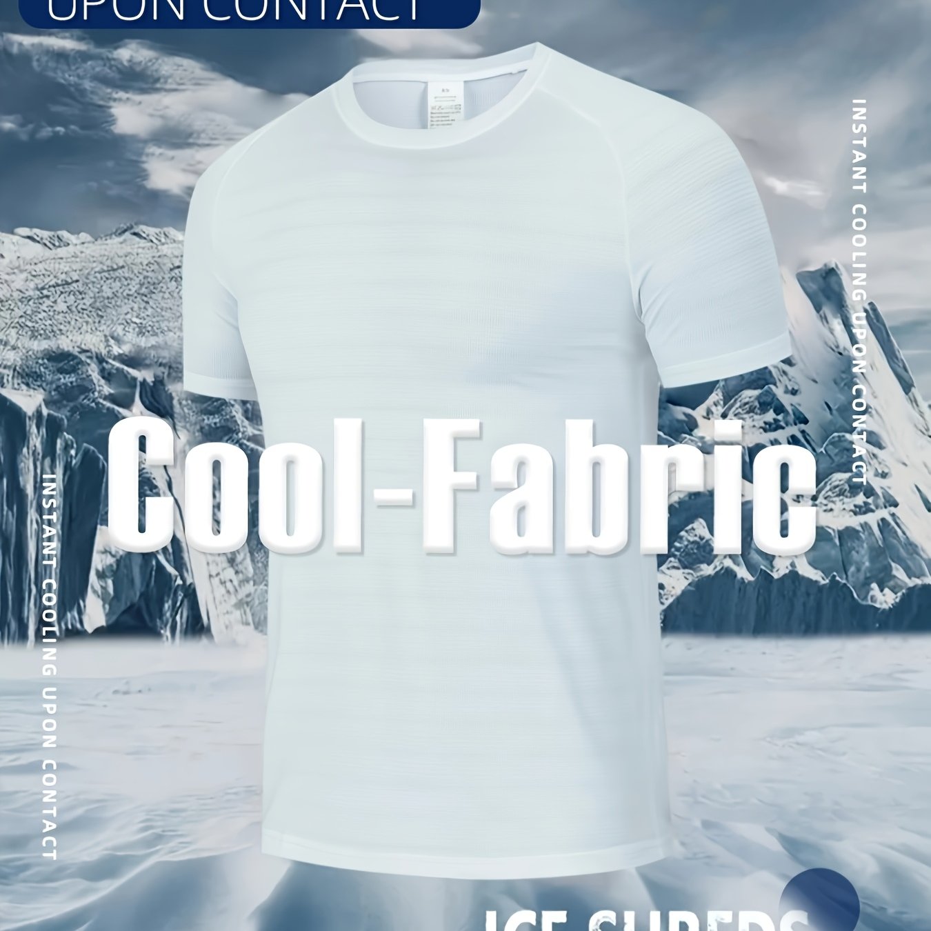 TEMU 1pc Men's Spring/-feel Technology Gradient Mesh Fabric Casual Comfortable Short-sleeve T-shirt, Moisture-wicking, High-elasticity Top, Y Smooth,