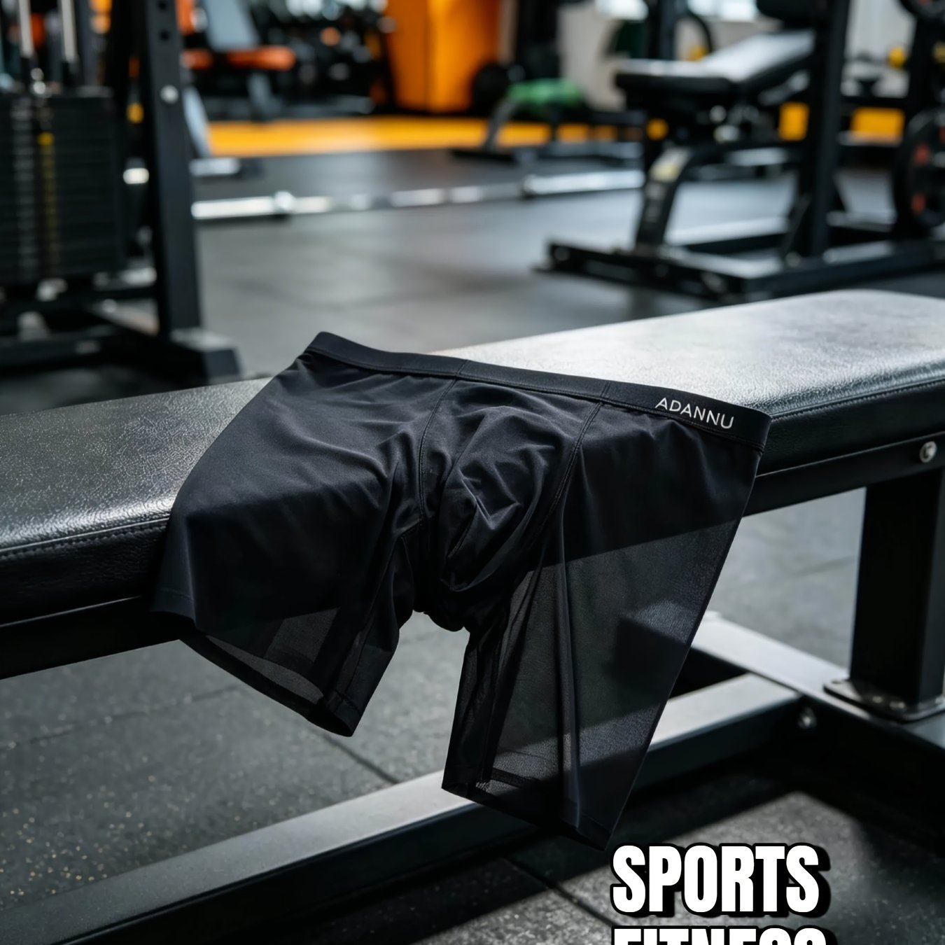 TEMU Men' Boxer Briefs, Extended Length Breathable Ultra-thin, Sports Shorts, Plus Size Non-rolling
