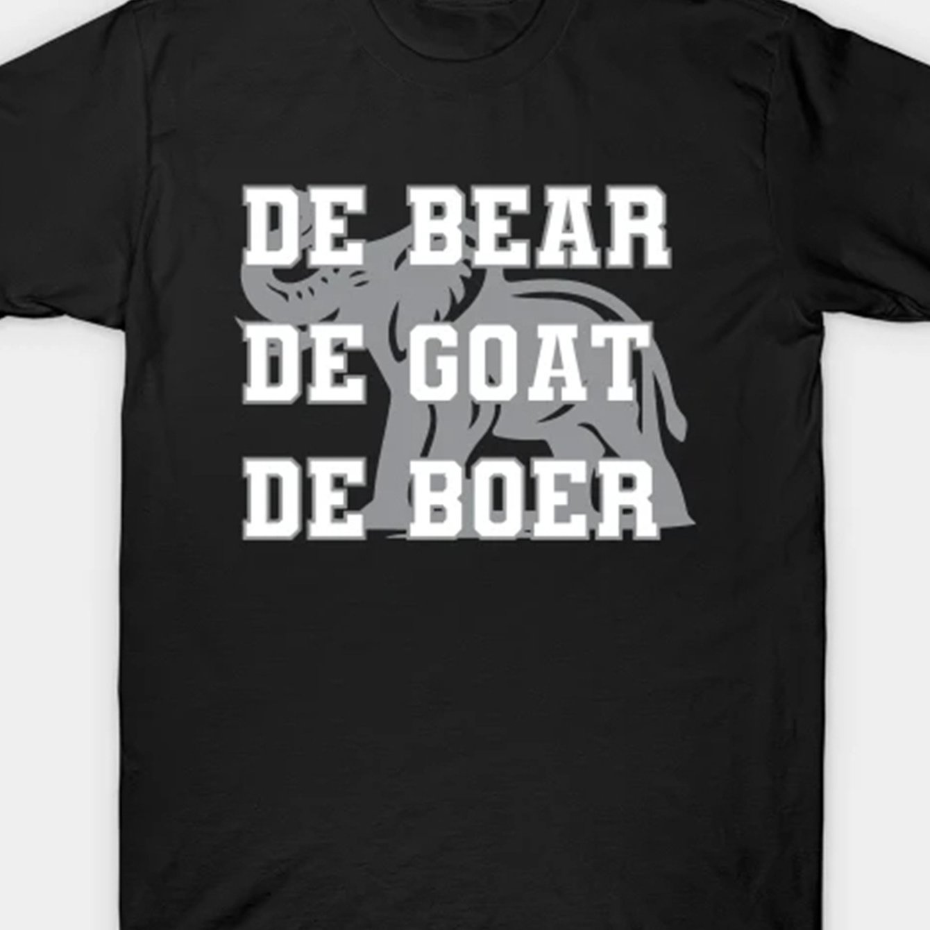 TEMU By Bear De Goat De T-shirt Men's Fun Cotton T-shirt