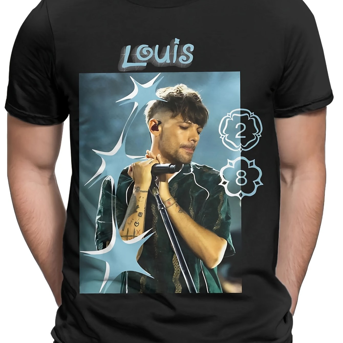 Image of L- T-omlinsons Men' T-shirt With Tomlinson Print - 100% Cotton Casual Crewneck Short Sleeve Tee Suitable For - Wear, Machine Washable Everyday Shirt For, Gifts & Casual Outfits