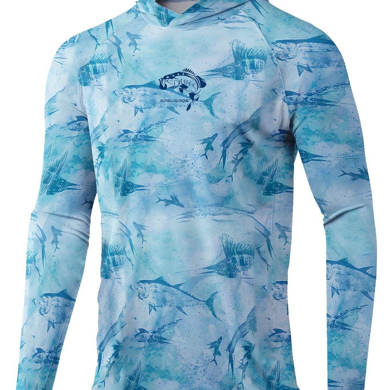 Men's Tie Dye Full Body Pattern Long Sleeve Hoodie Anti uv - Temu