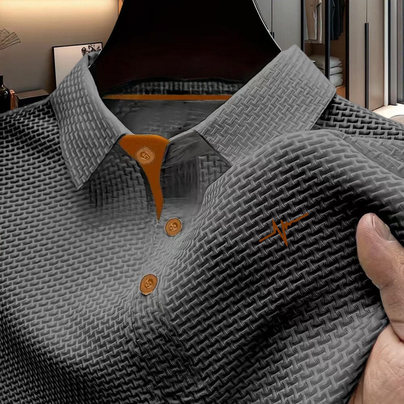 TEMU Men's Business Summer Outdoor Sports Casual Short Sleeve Shirt, Men's Top, Office Mature