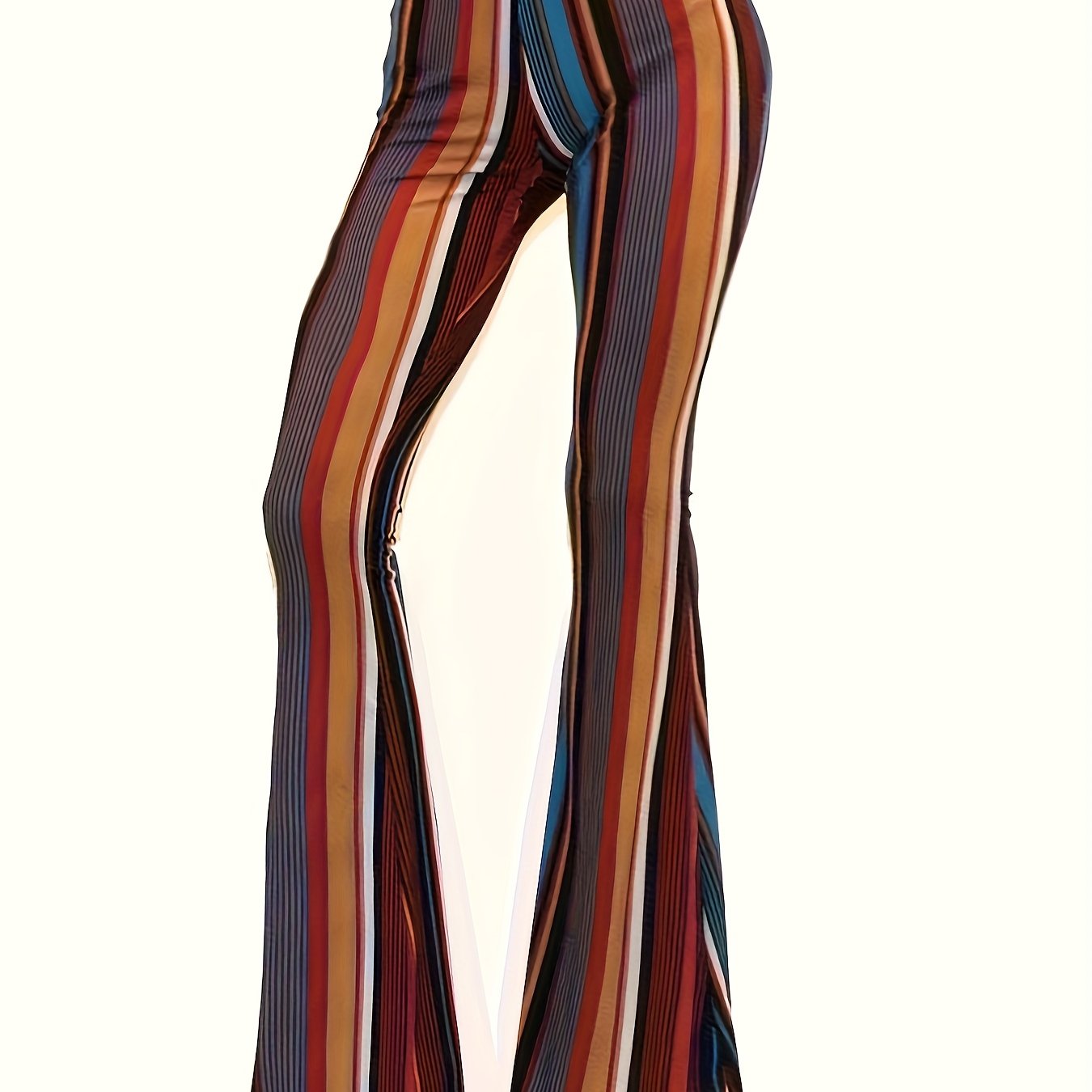 TEMU Fashionable Cartoon Graphic Casual Leggings, Comfortable And Versatile Women's Flared Pants For , Autumn And Winter